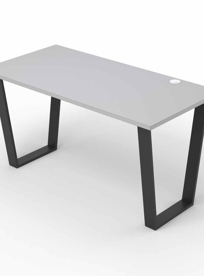 Изображение товара Стол Стронг №11 в стиле Лофт с металлическим каркасом 140x70 см серый