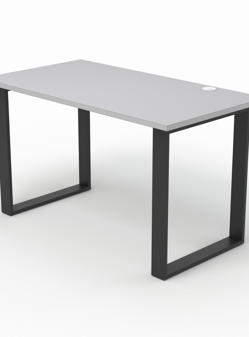 Изображение товара Стол Стронг №13 130x75x70 см металл серый Лофт стиль надежный офисный и домашний стол