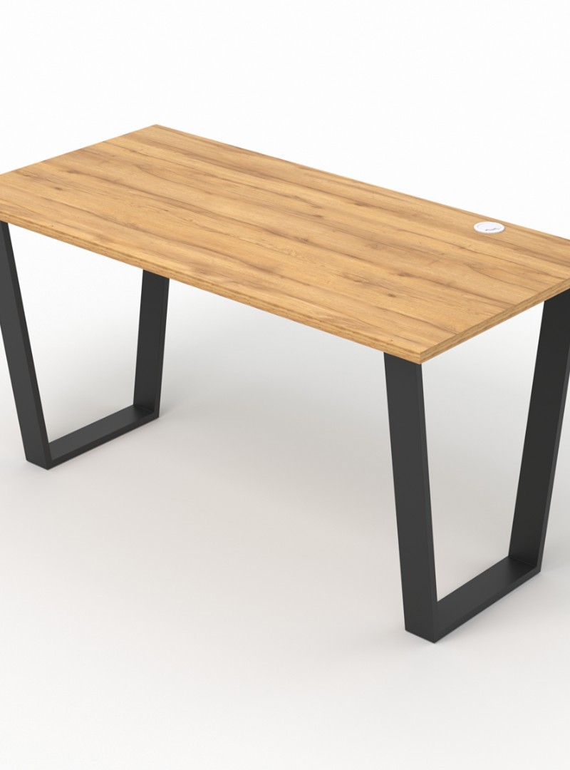 Изображение товара Стол Стронг №11 140x75x70 см металл цвет дуб золотистый