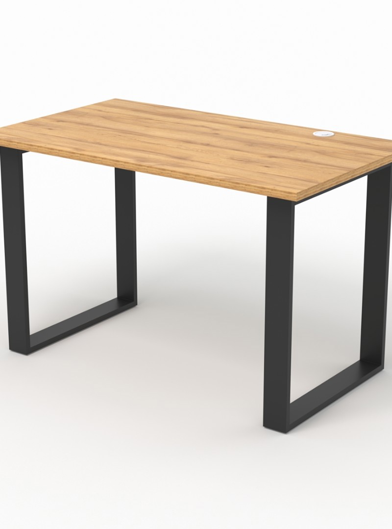 Изображение товара Стол Стронг №12 стиль Лофт 120x70 см металлический бежевый золотистый