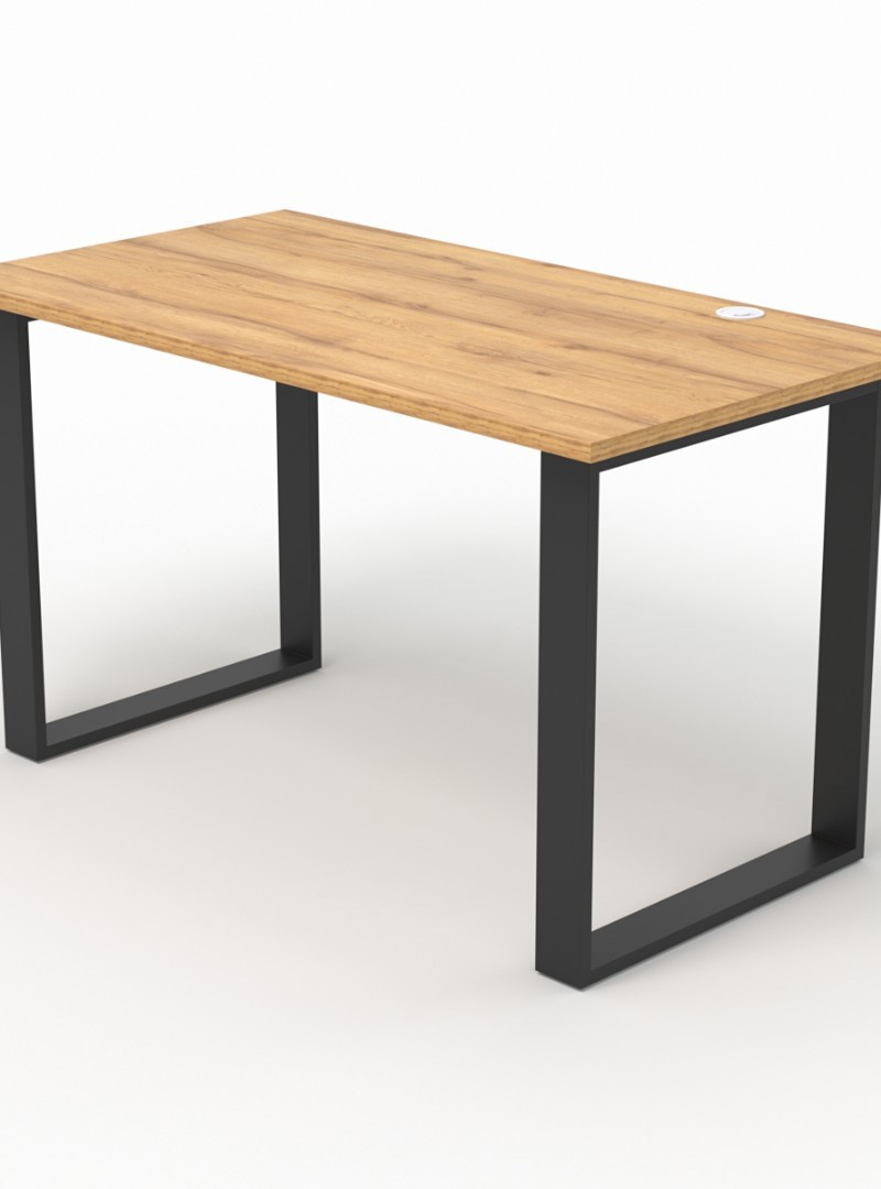 Изображение товара Стол Стронг №13 130x75x70 см металл цвет дуб золотистый