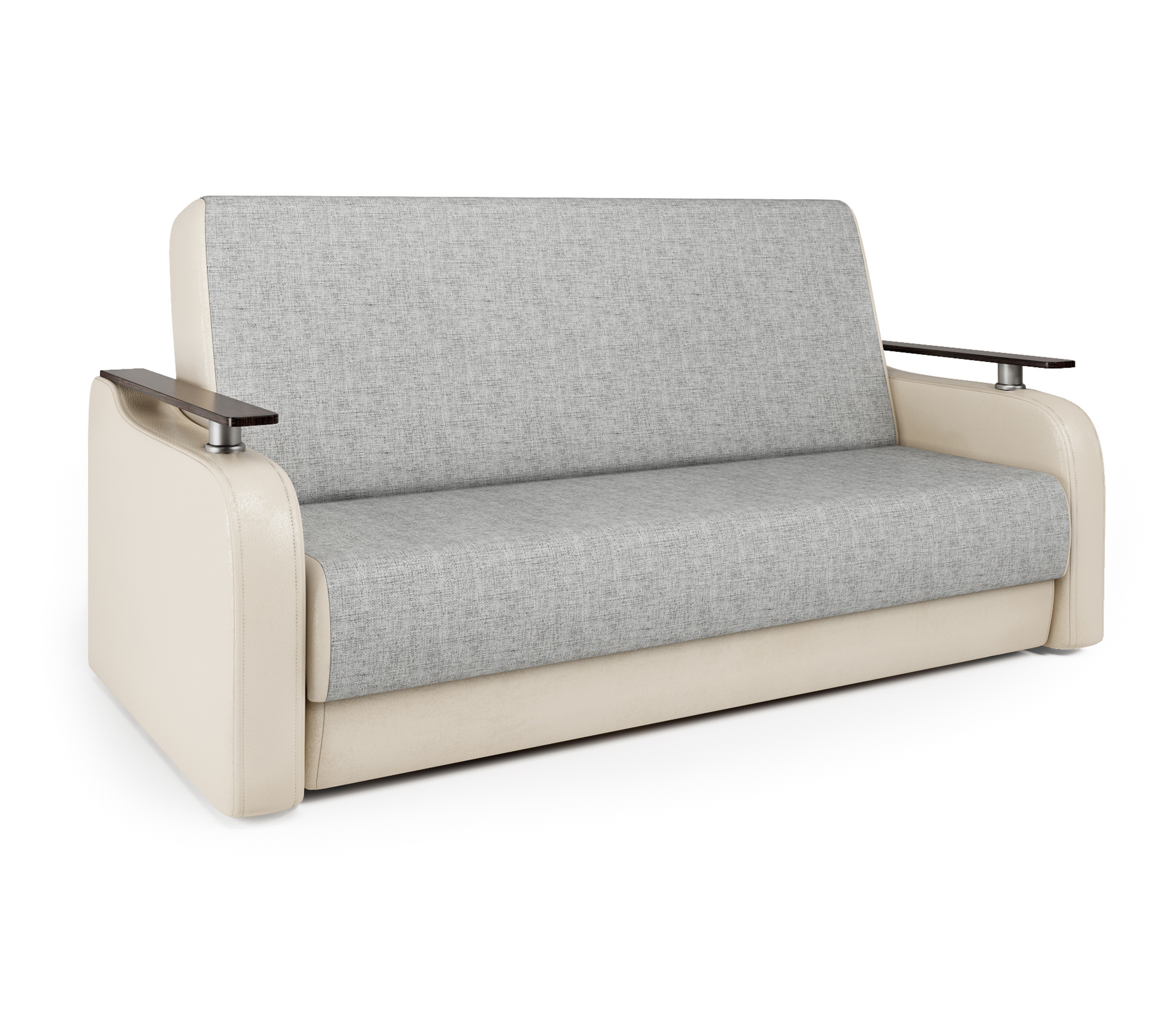 Изображение товара Диван раскладной Гамма Грант Д 224x102x109 см шенилл цвет бежевый/светло-серый