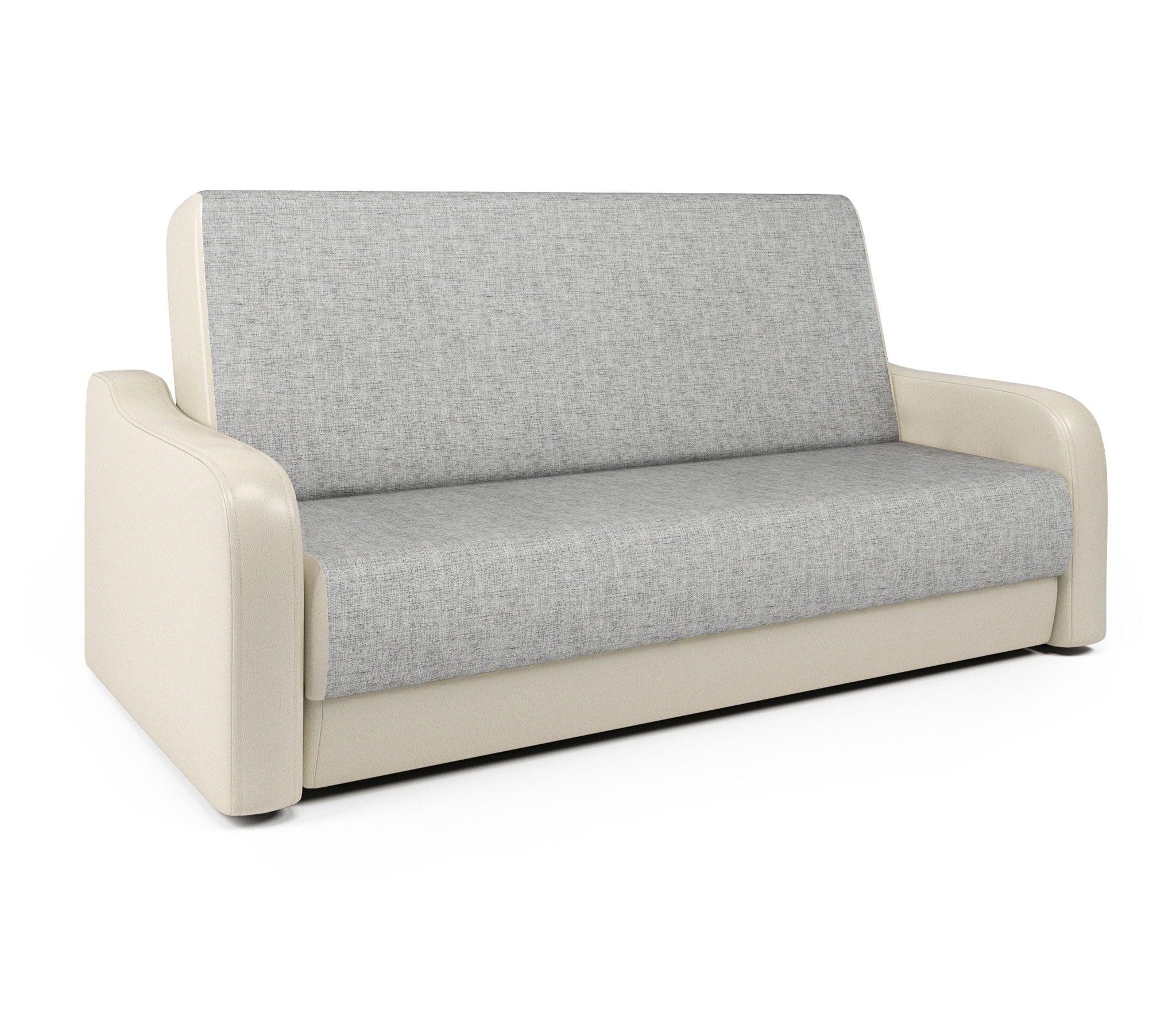 Изображение товара Диван раскладной Гамма Грант М 224x92x99 см шенилл светло-серый бежевый