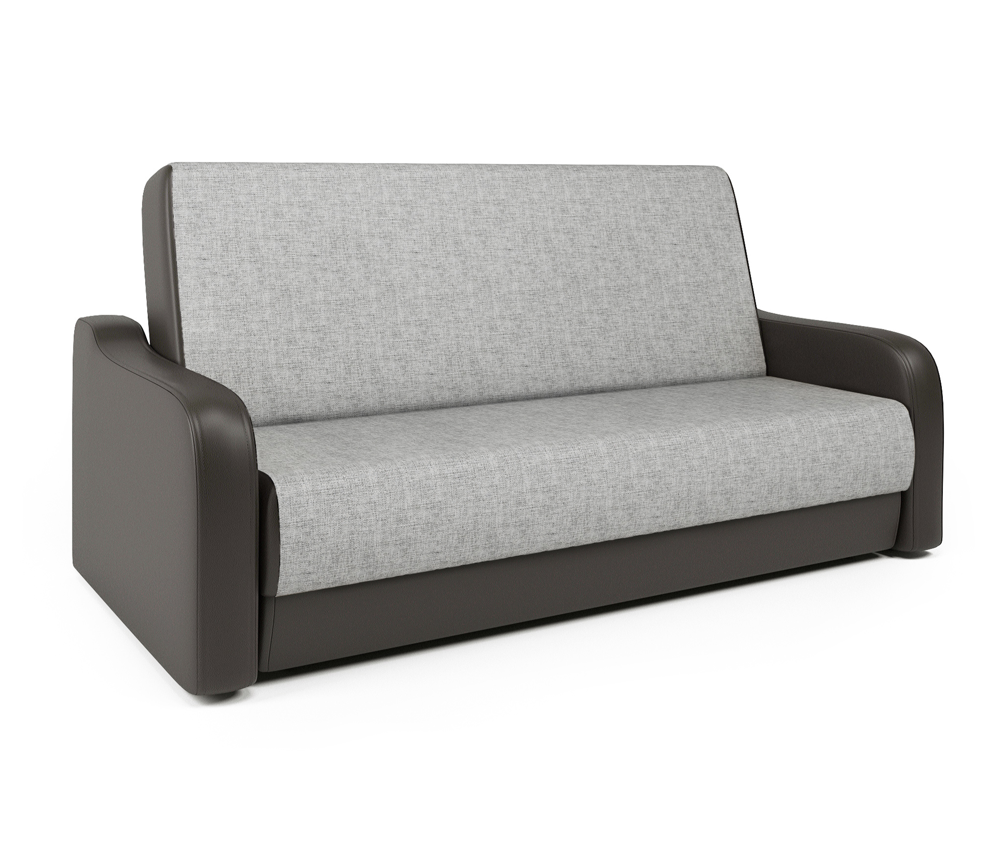 Изображение товара Диван раскладной Гамма Грант М с ящиком и механизмом книжка, коричневый/серый