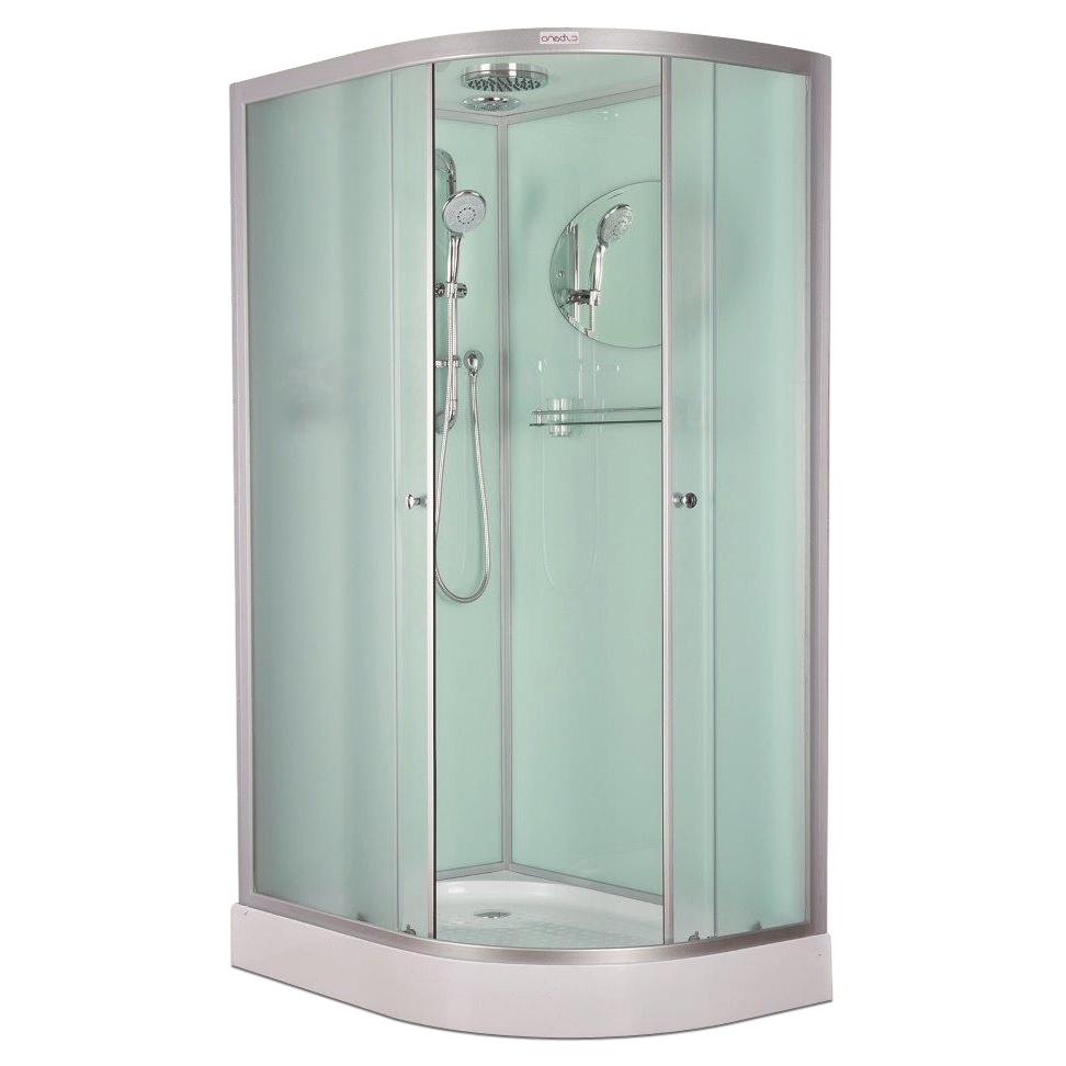 Изображение товара Душевая кабина Esbano CR ESKB115CRL многоугольная 115х85 см с матовым стеклом