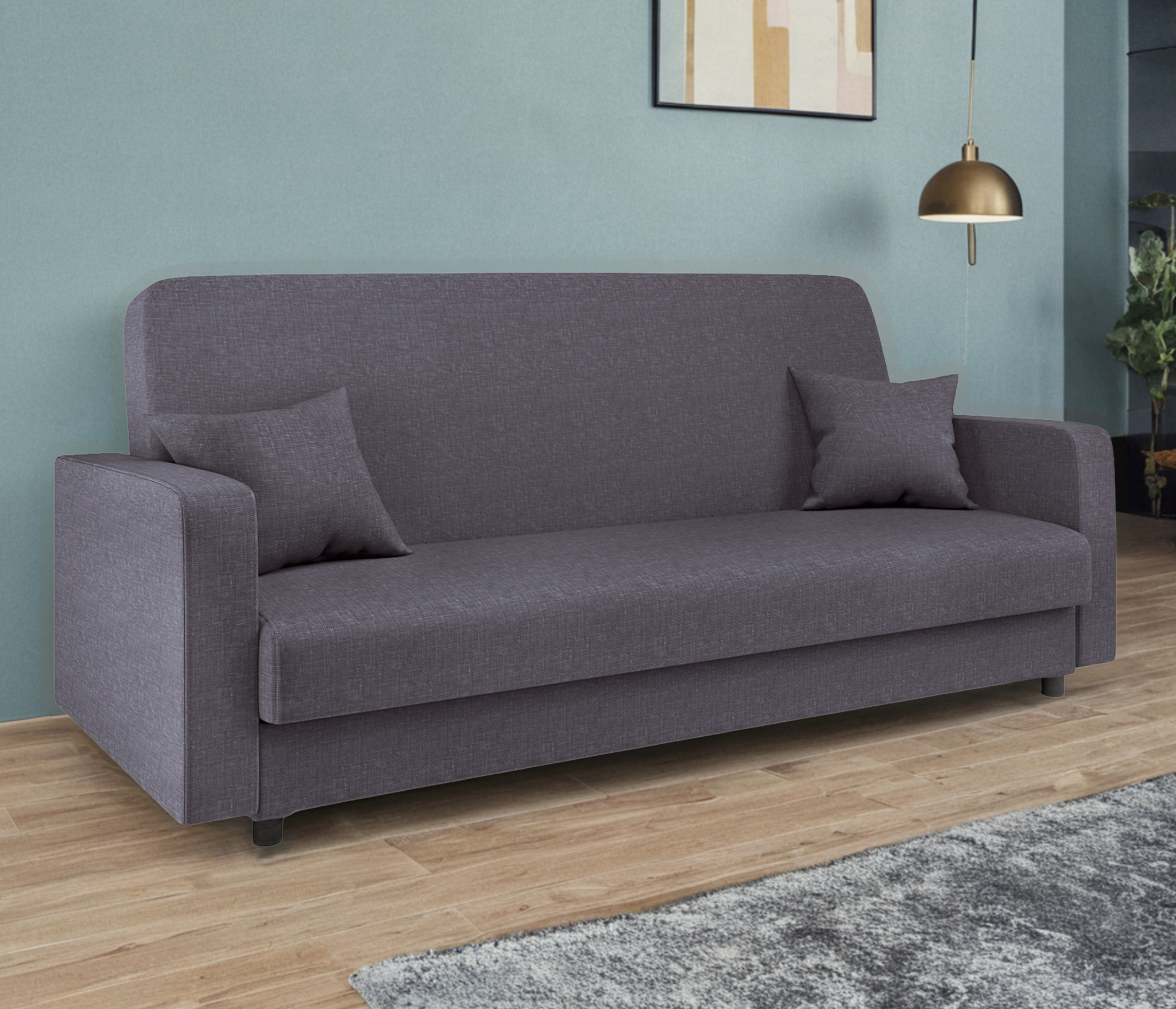 Изображение товара Диван раскладной Гамма Мелодия 215x100x100 см с ящиком и механизмом книжка