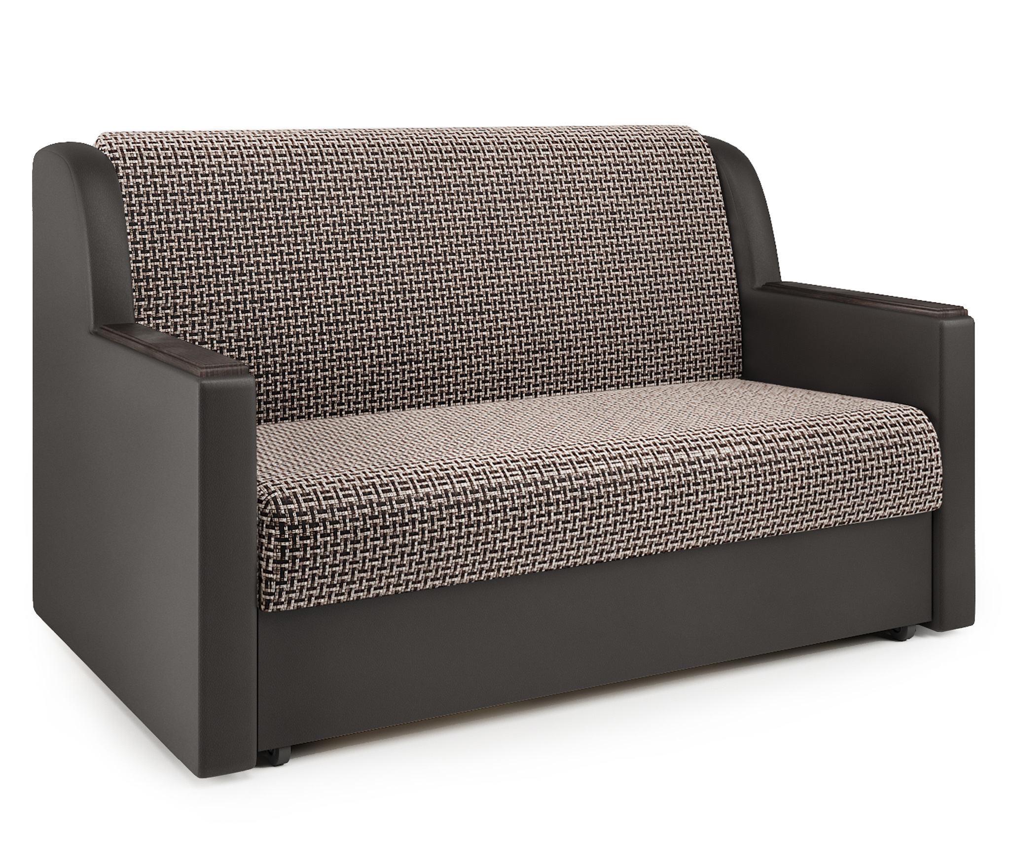 Изображение товара Диван раскладной Гамма Аккорд Д 120x95x110 см рогожка коричневый