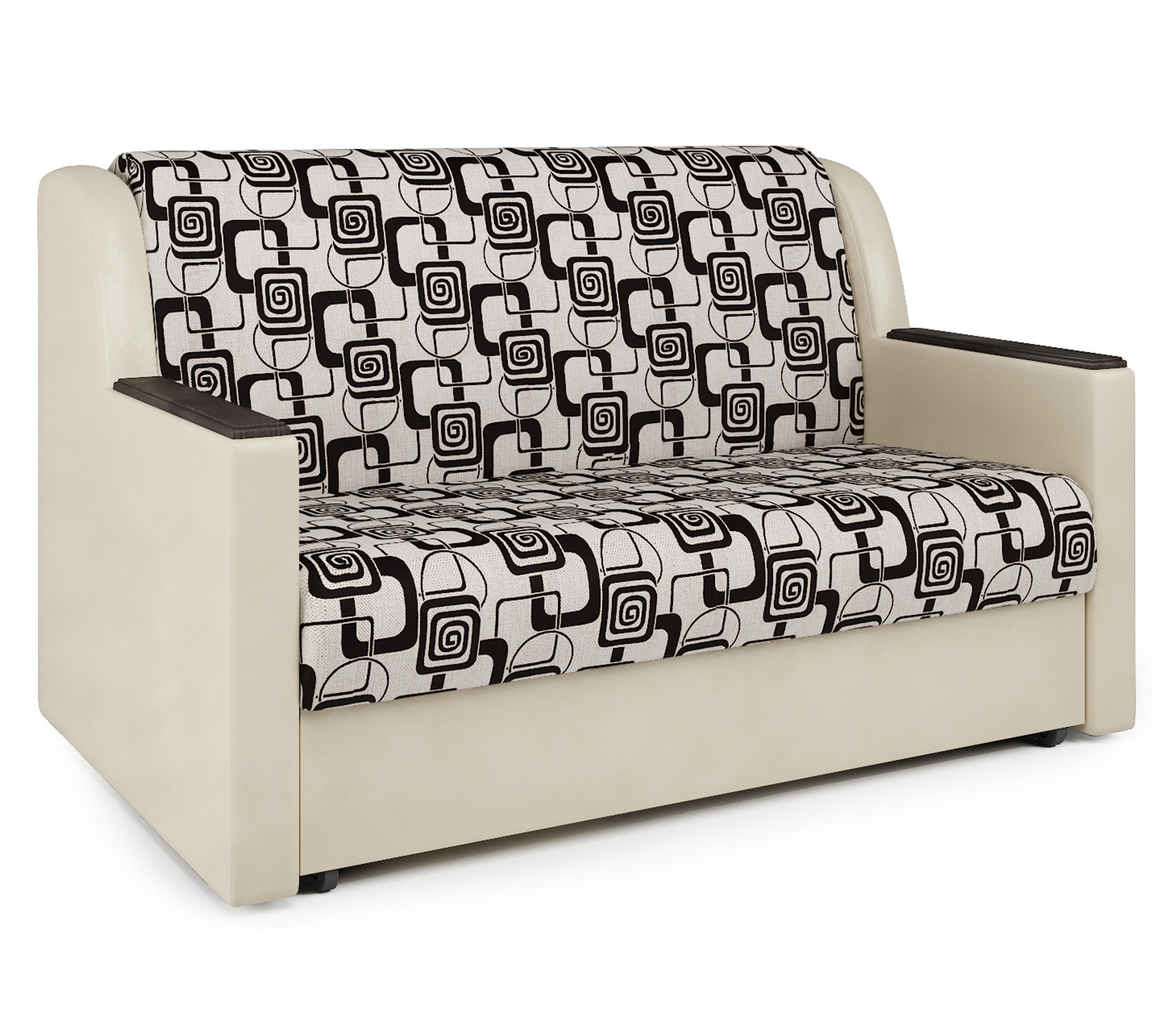 Изображение товара Диван раскладной Гамма Аккорд Д 140x95x110 см шенилл серый бежевый