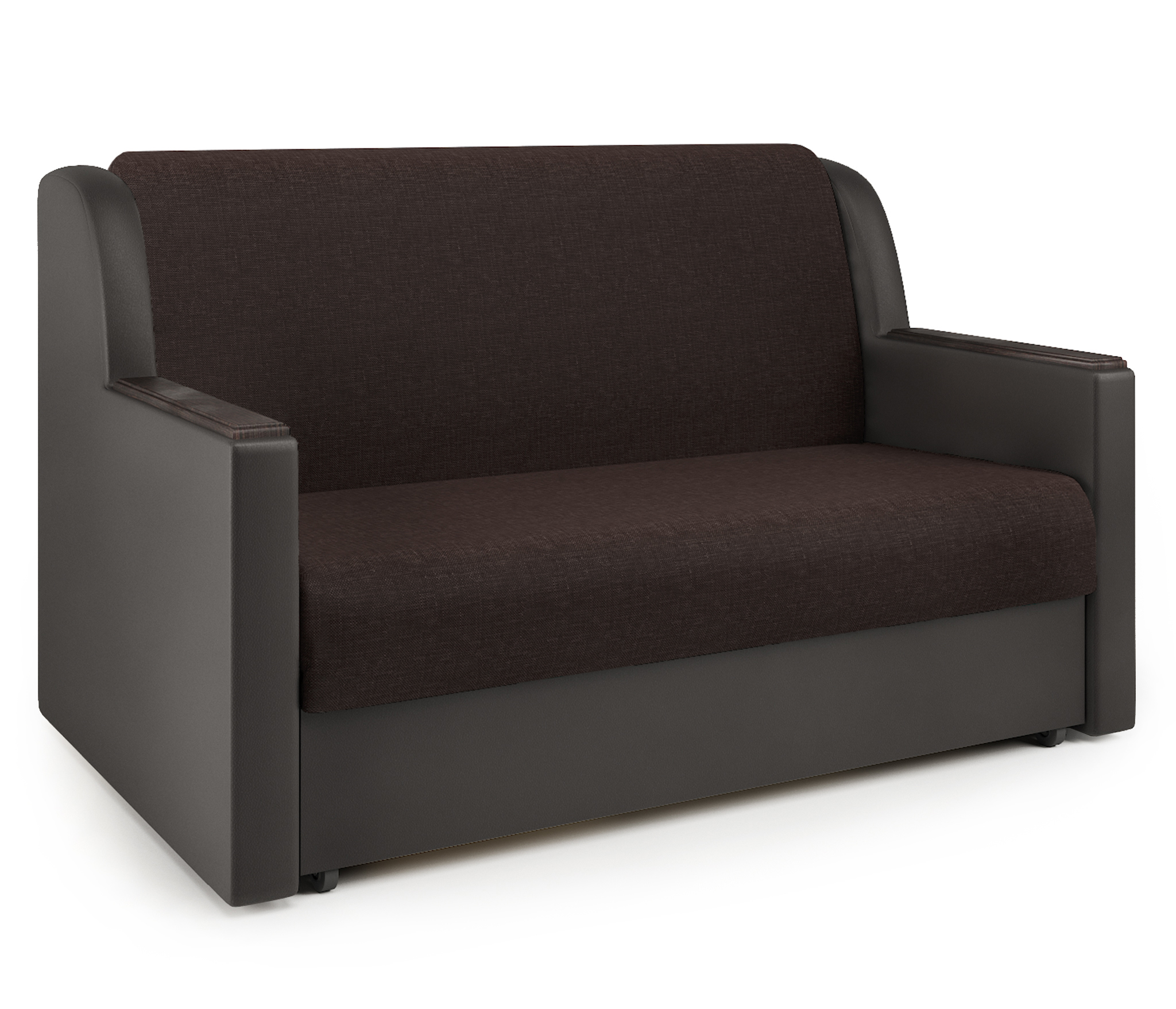 Изображение товара Диван раскладной Гамма Аккорд Д 160x95x110 см коричневый рогожка