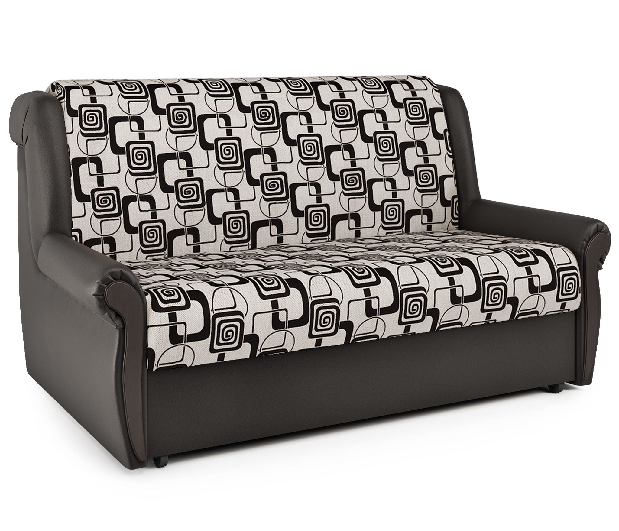 Изображение товара Диван раскладной Гамма Аккорд М 130x95x110 см шенилл шоколад/бежевый