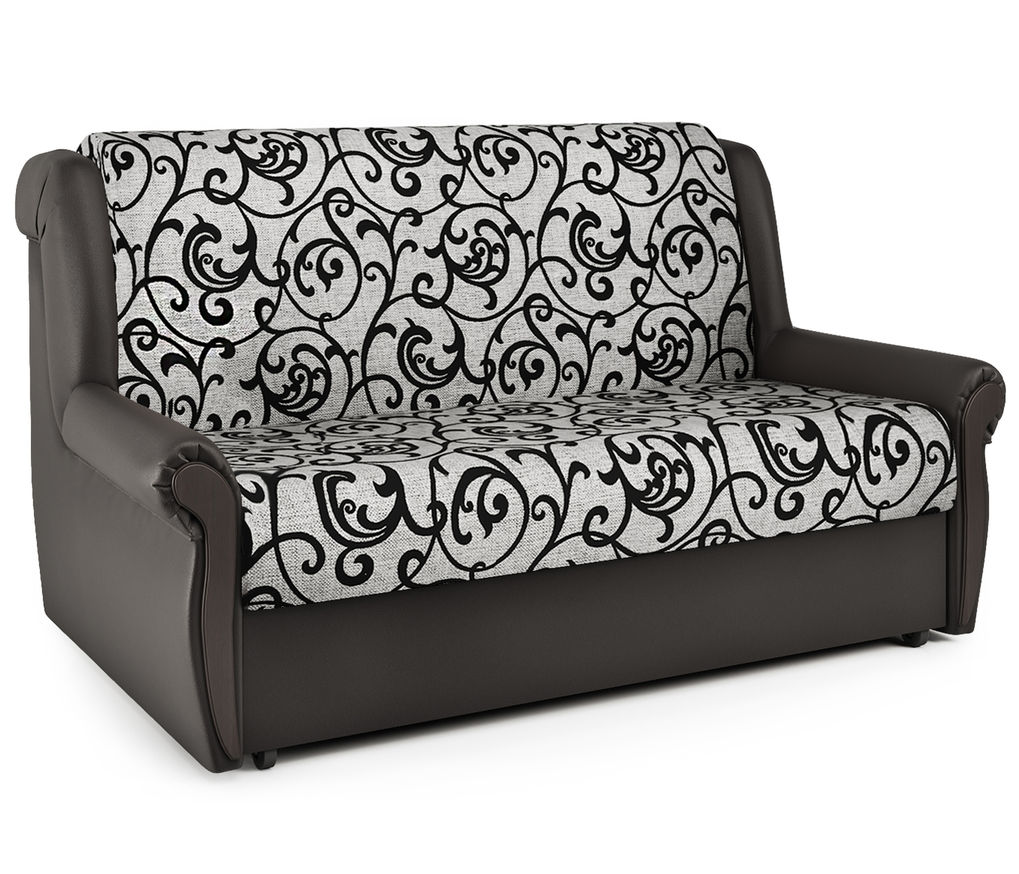 Изображение товара Диван раскладной Гамма Аккорд М 150x95x110 см шенилл цвет коричневый/серый