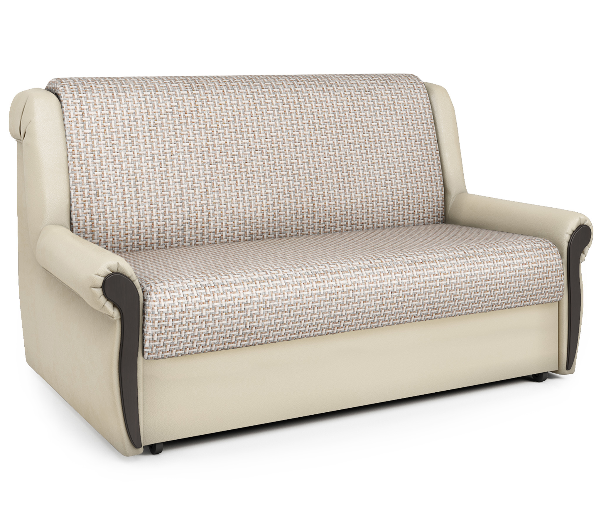 Изображение товара Диван раскладной Гамма Аккорд М 170x95x110 см рогожка цвет бежевый