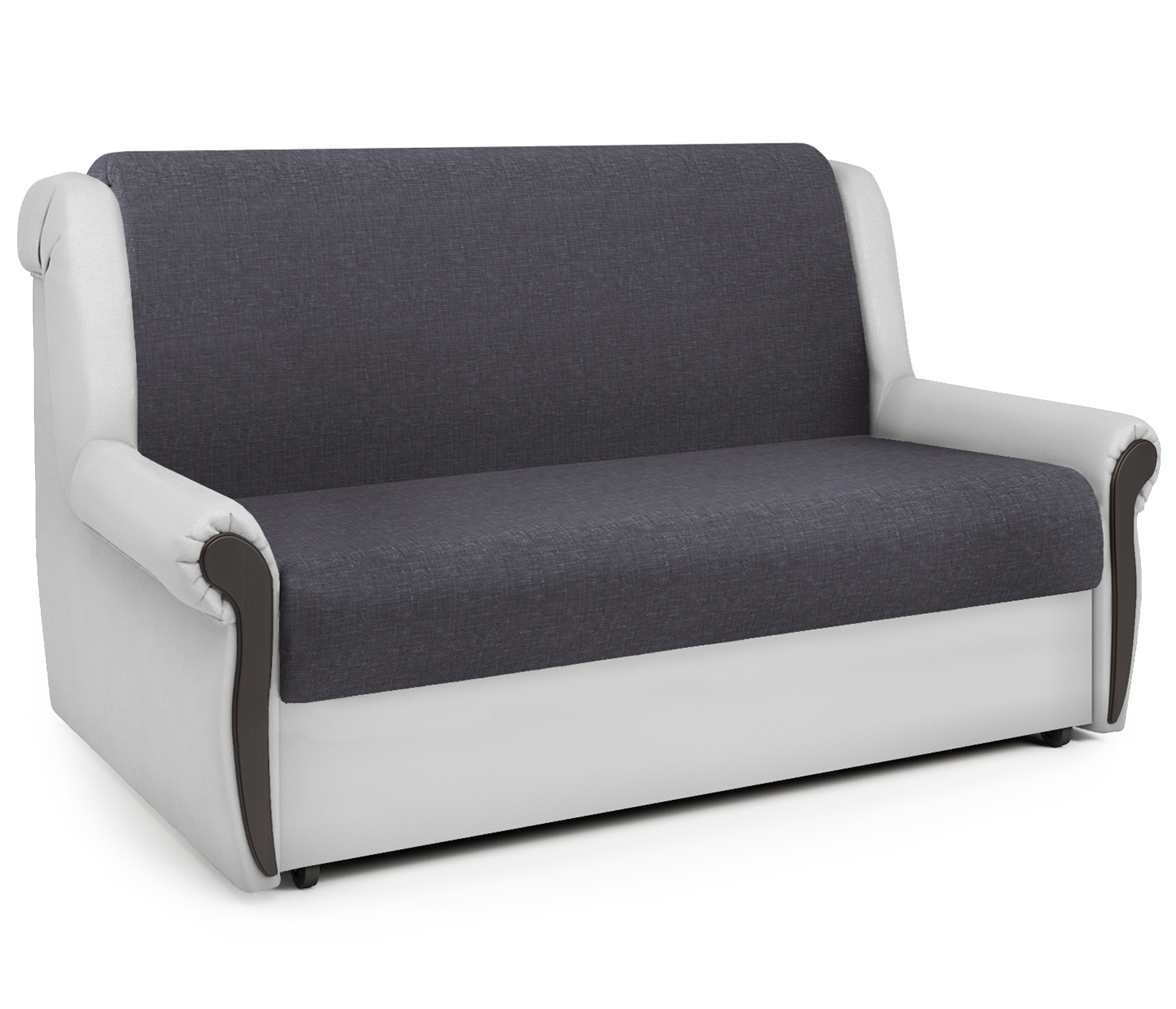 Изображение товара Диван раскладной Гамма Аккорд М 170x95x110 см рогожка цвет серый/белый