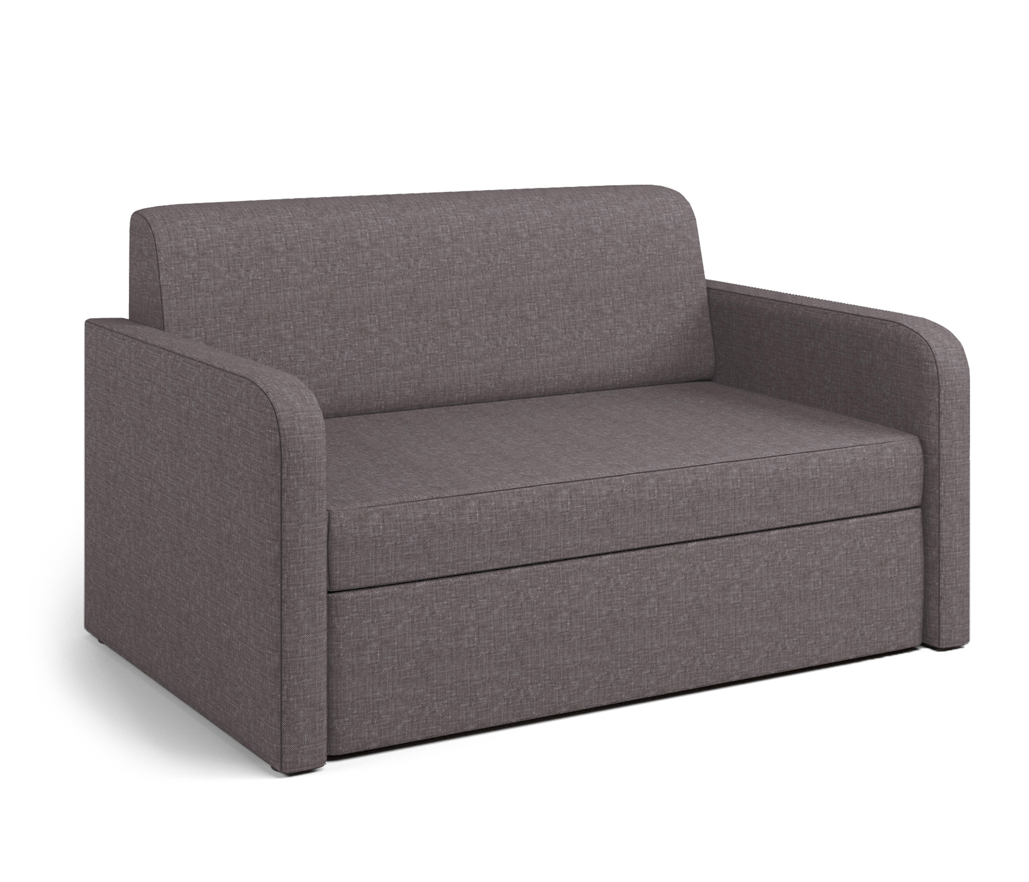 Изображение товара Диван раскладной Гамма Бит Куба 125x74x78 см рогожка цвет латте