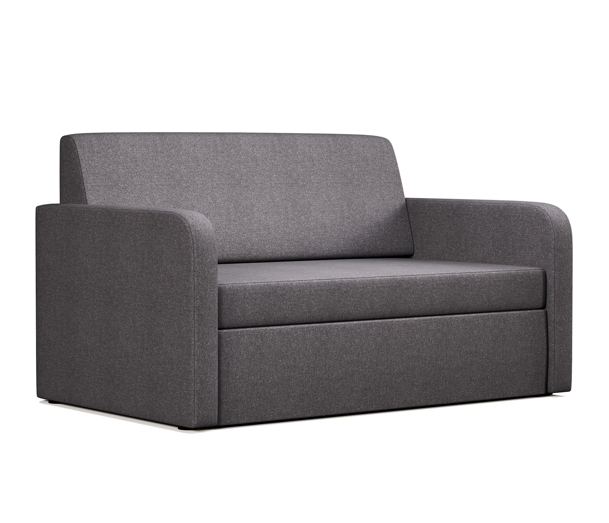 Изображение товара Диван раскладной Гамма Бит Куба 125x74x78 см рогожка цвет темно-серый