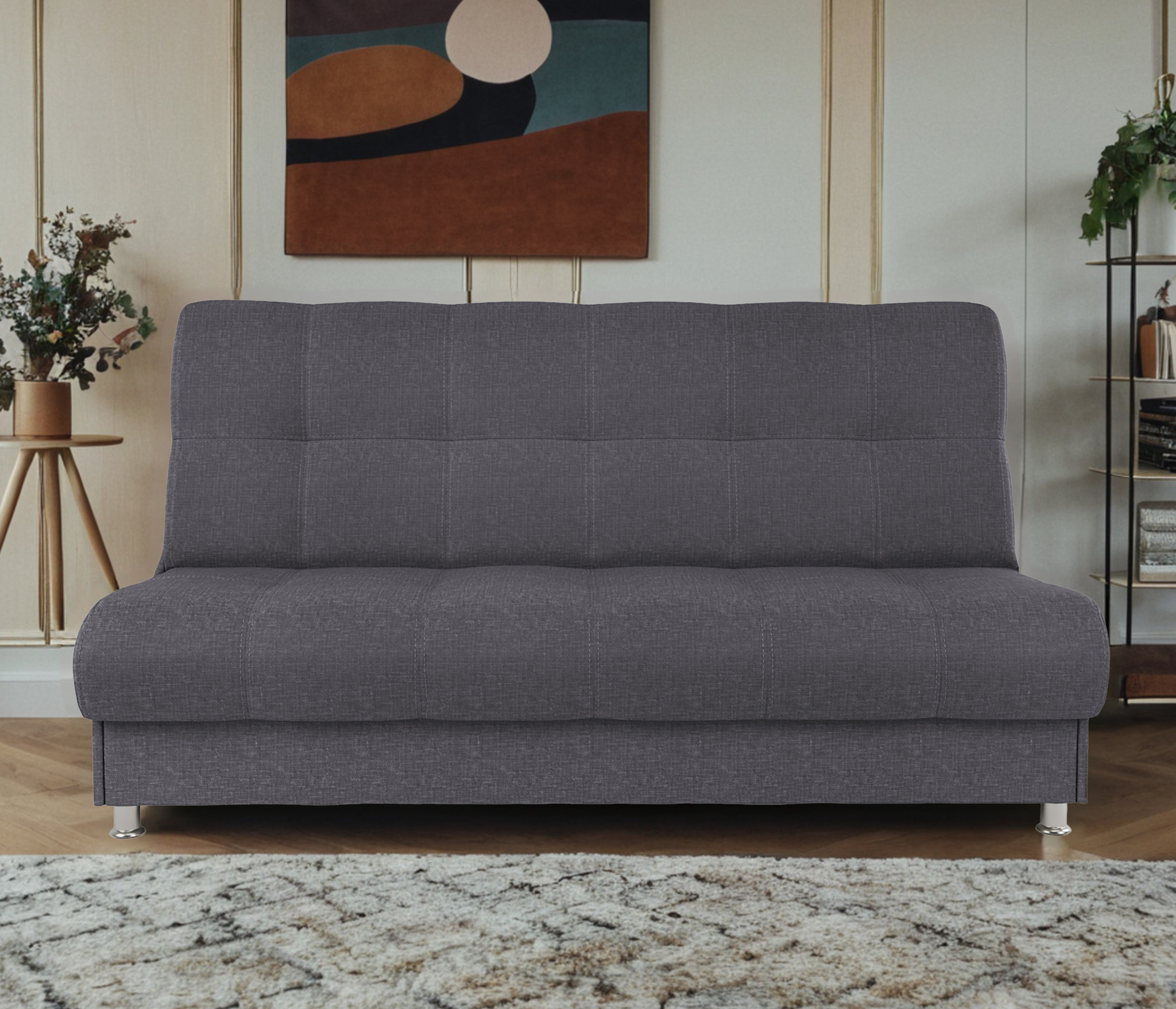 Изображение товара Диван раскладной Гамма БП 198х90 см серый с механизмом книжка