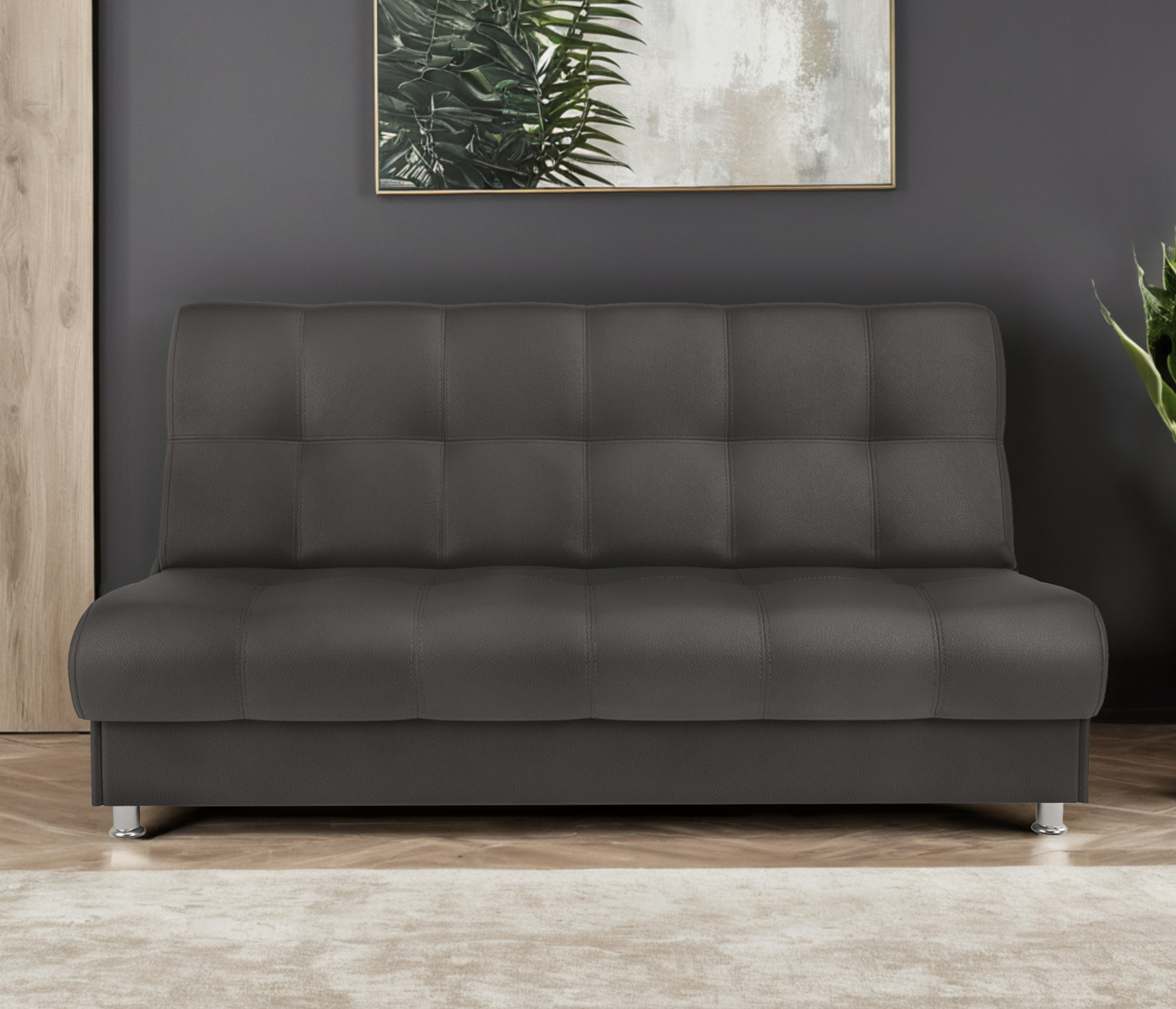 Изображение товара Диван раскладной Гамма БП 198x91x90 см с ящиком коричневый