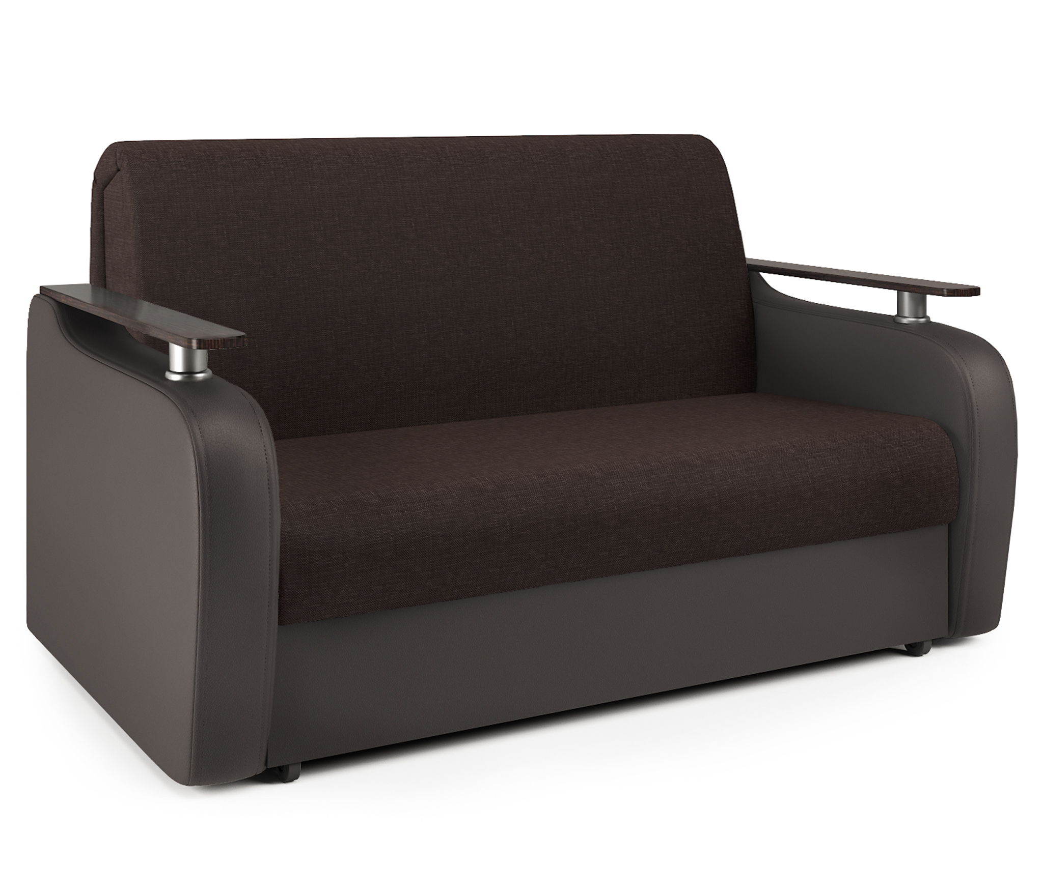 Изображение товара Диван раскладной Гамма Гранд Д 124x95x110 см коричневый с ящиком