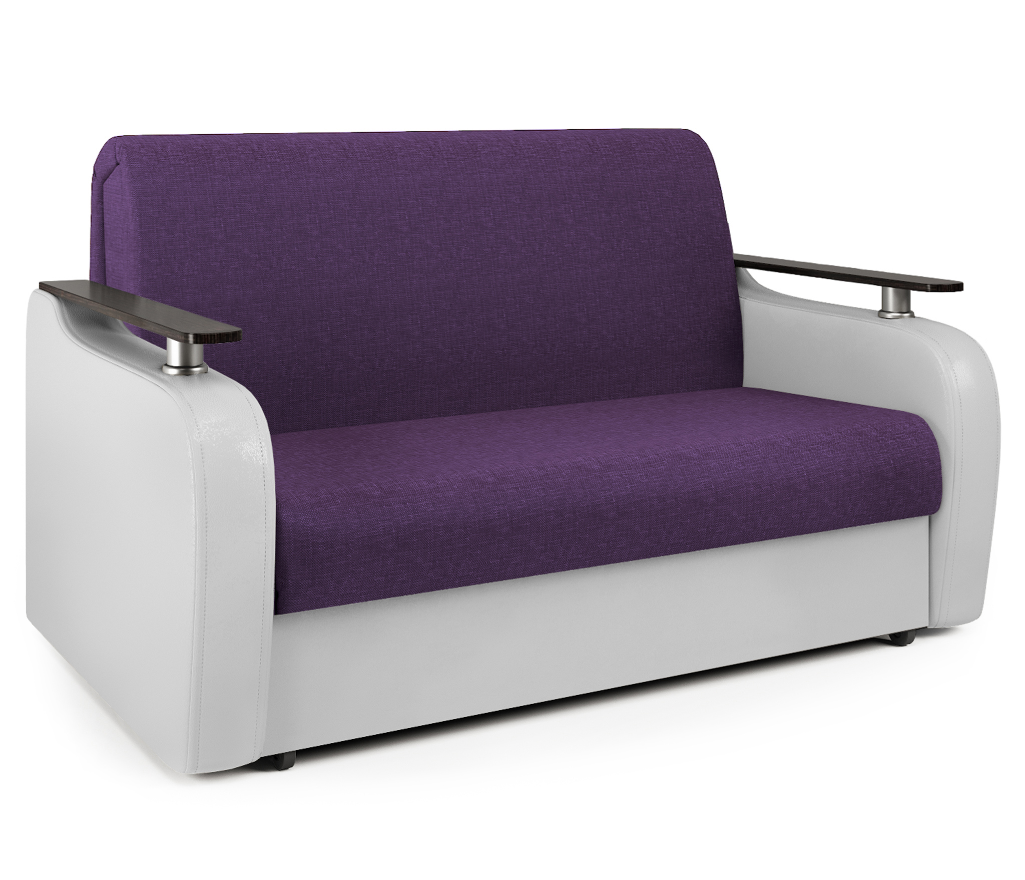 Изображение товара Диван раскладной Гамма Гранд Д 144x95x110 см фиолетовый белый