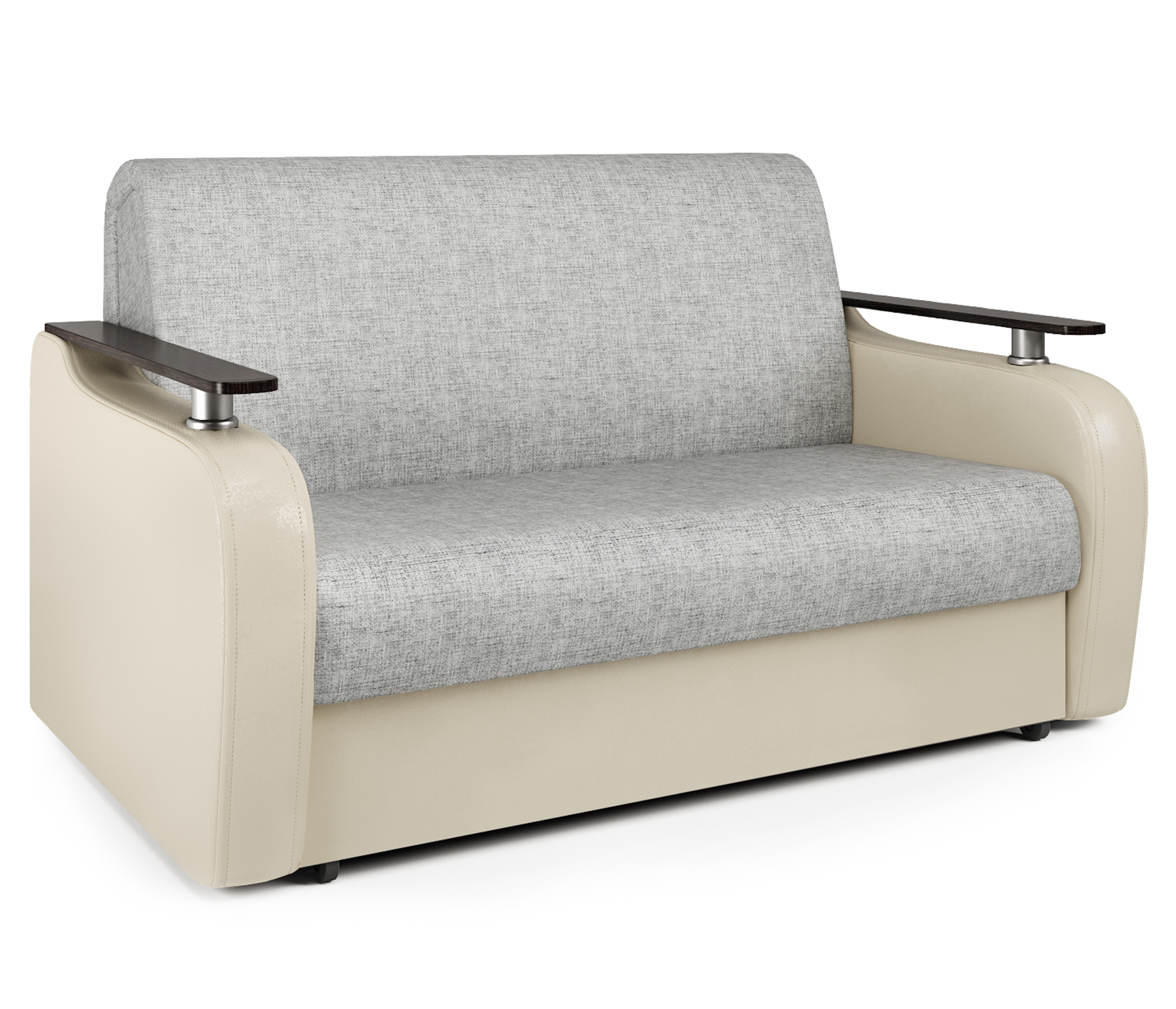 Изображение товара Диван раскладной Гамма Гранд 164x95 см шенилл бежевый/светло-серый