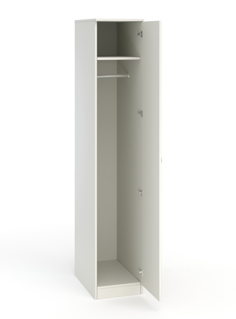 Изображение товара Шкаф распашной с 1 дверью ШО-33 37x192x56 см ЛДСП цвет белый