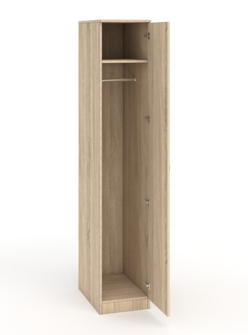 Изображение товара Шкаф распашной с 1 дверью ШО-33 37x192x56 см ЛДСП цвет дуб сонома