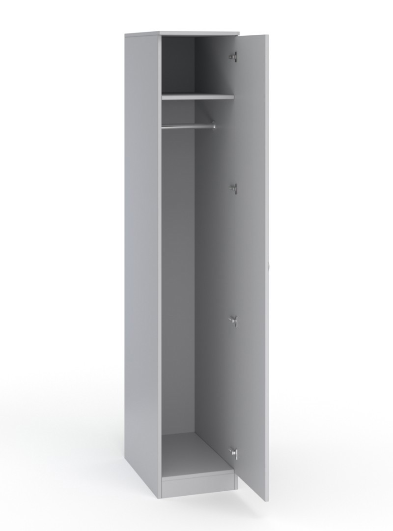 Изображение товара Шкаф распашной с 1 дверью ШО-33 37x192x56 см ЛДСП цвет серый