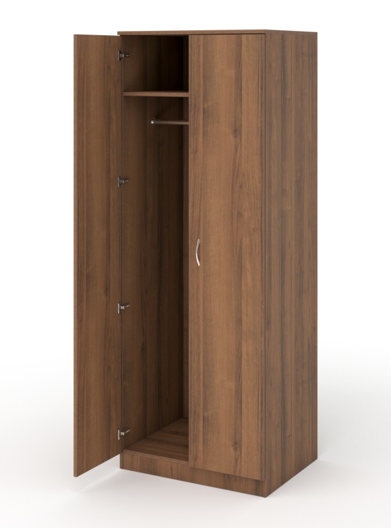 Изображение товара Шкаф распашной с 2 дверями ШО-32 71x192x56 см ЛДСП орех