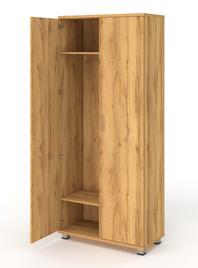 Изображение товара Шкаф распашной НТ-590Ш 90x210x44 см из ЛДСП цвет дуб золотистый