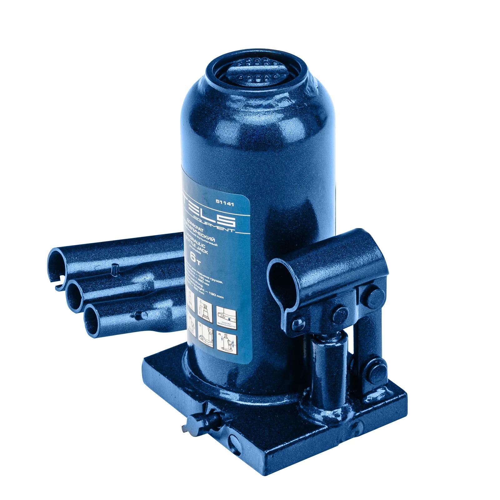 Изображение товара Домкрат STELS 51141 Гидравлический бутылочный 6 т, 190-480 мм