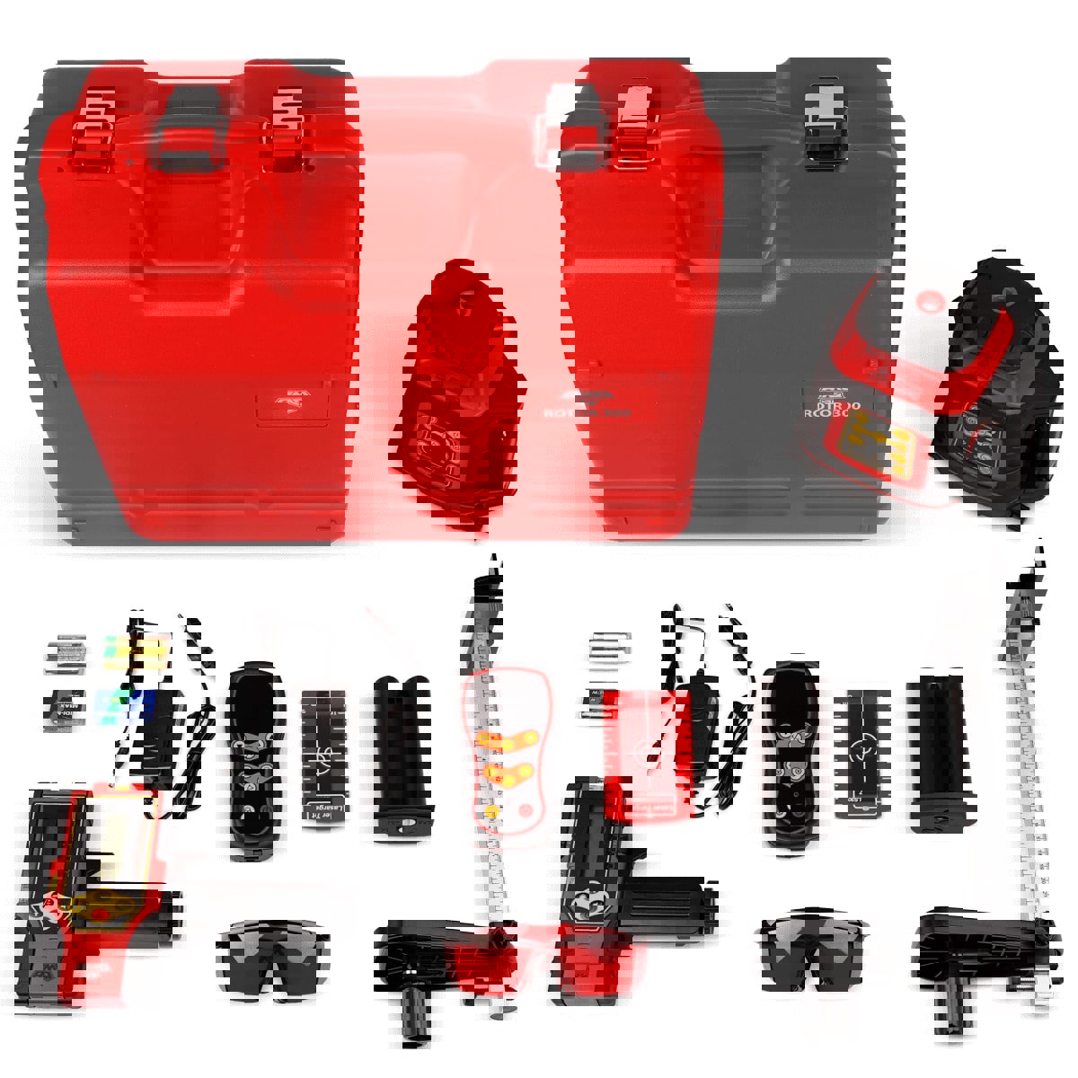 Изображение товара Ротационный лазерный нивелир AMO ROTOR 300 с дальностью до 30 м и защитой IP66