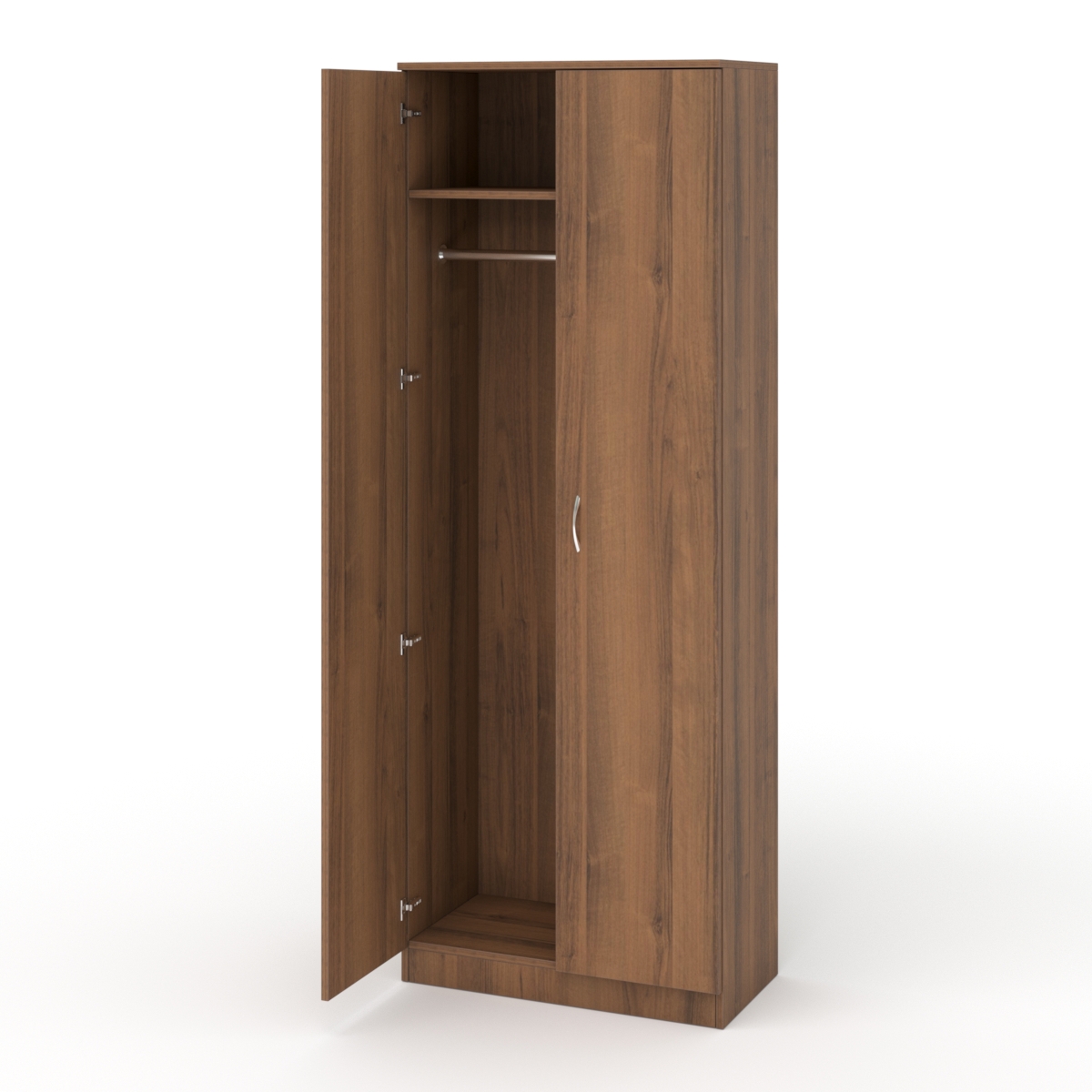 Изображение товара Шкаф распашной ШО-31 из ЛДСП 71x192x37 см орех для офиса и дома