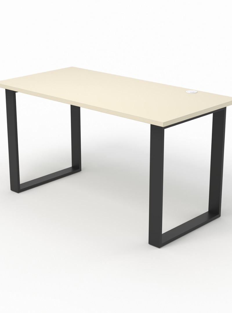 Изображение товара Стол Стронг №14 в стиле ЛОФТ 140x70 см металл бежевый Россия