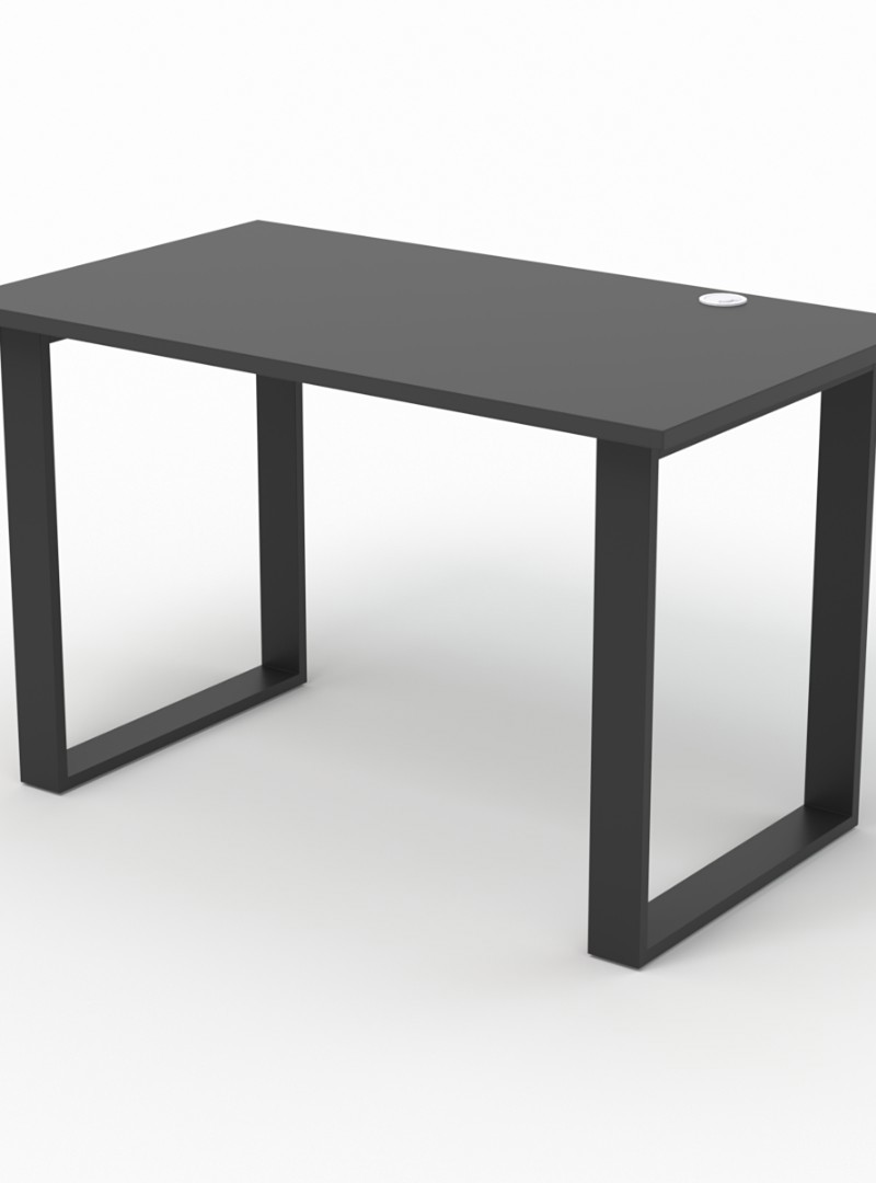 Изображение товара Стол Стронг №12 в стиле ЛОФТ 120x75x70 см металлический черный