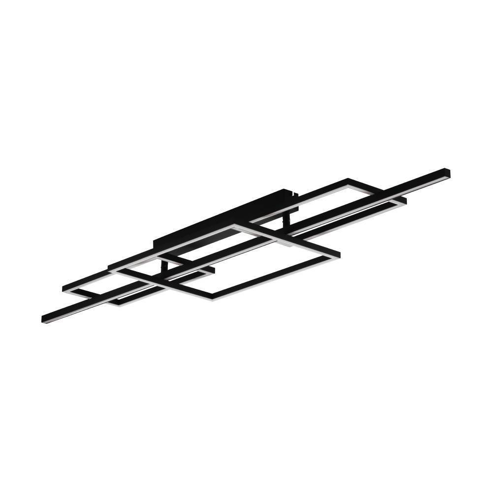 Изображение товара Люстра потолочная светодиодная Eglo Puebla 390282 34,5W теплый белый свет черный корпус