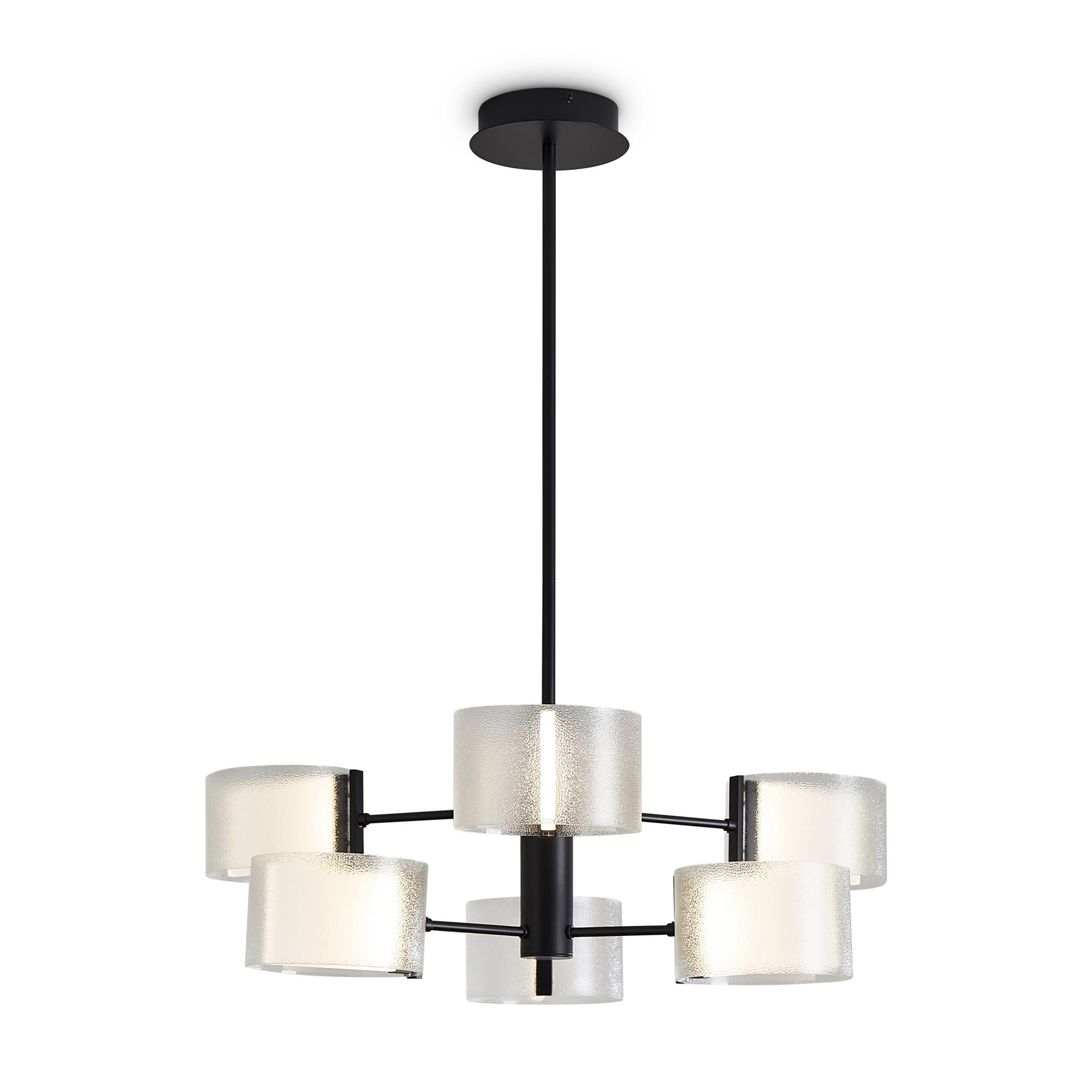 Изображение товара Люстра на штанге Freya Ice Fr5541cl-l30b 18 м² теплый белый черный дизайн