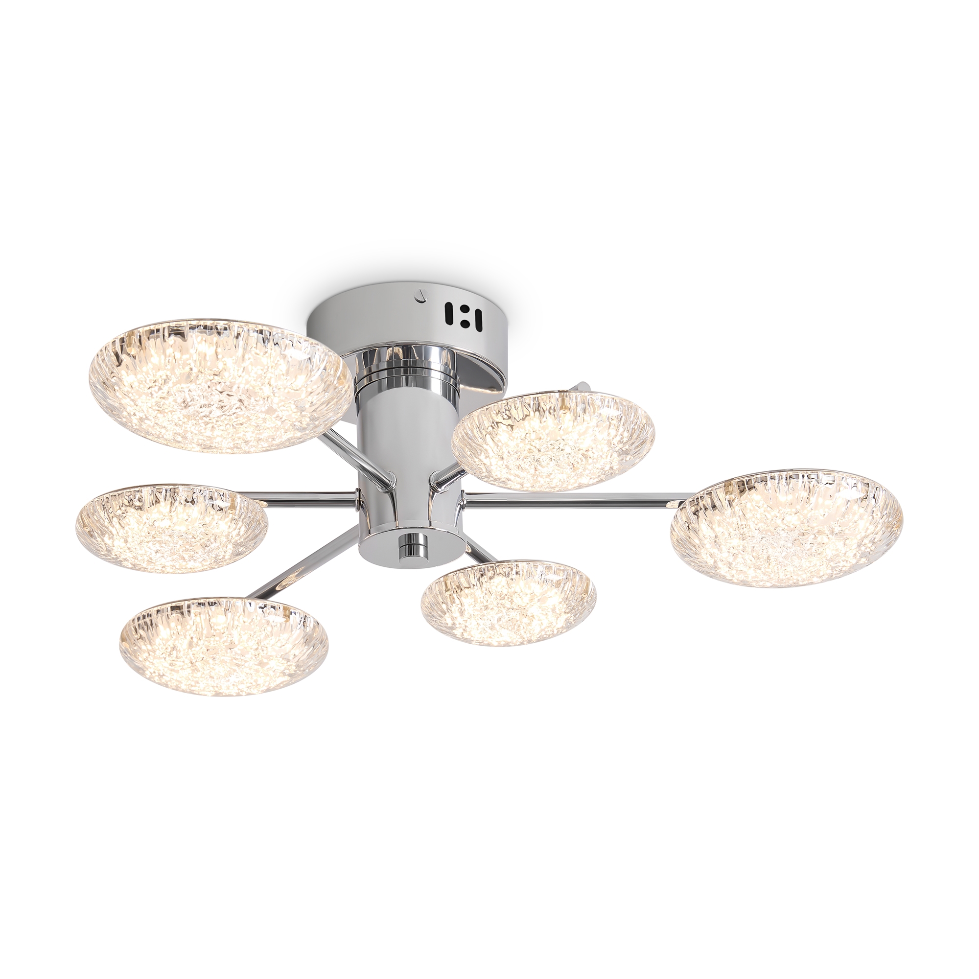 Изображение товара Люстра потолочная светодиодная Freya Plane 20 м² теплый белый серый серебристый