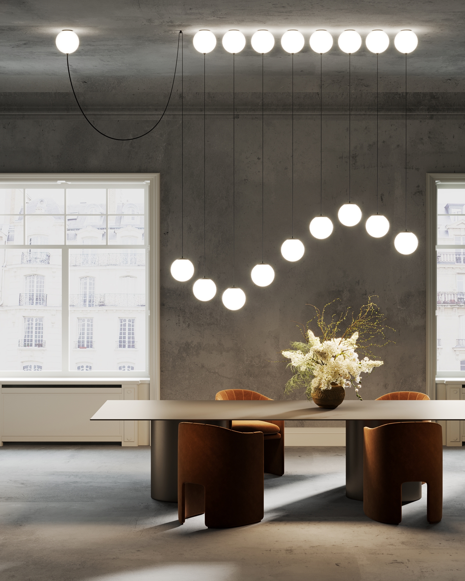 Изображение товара Светильник подвесной светодиодный Maytoni Mod427pl-l20b3k 10 м² теплый белый свет цвет черный