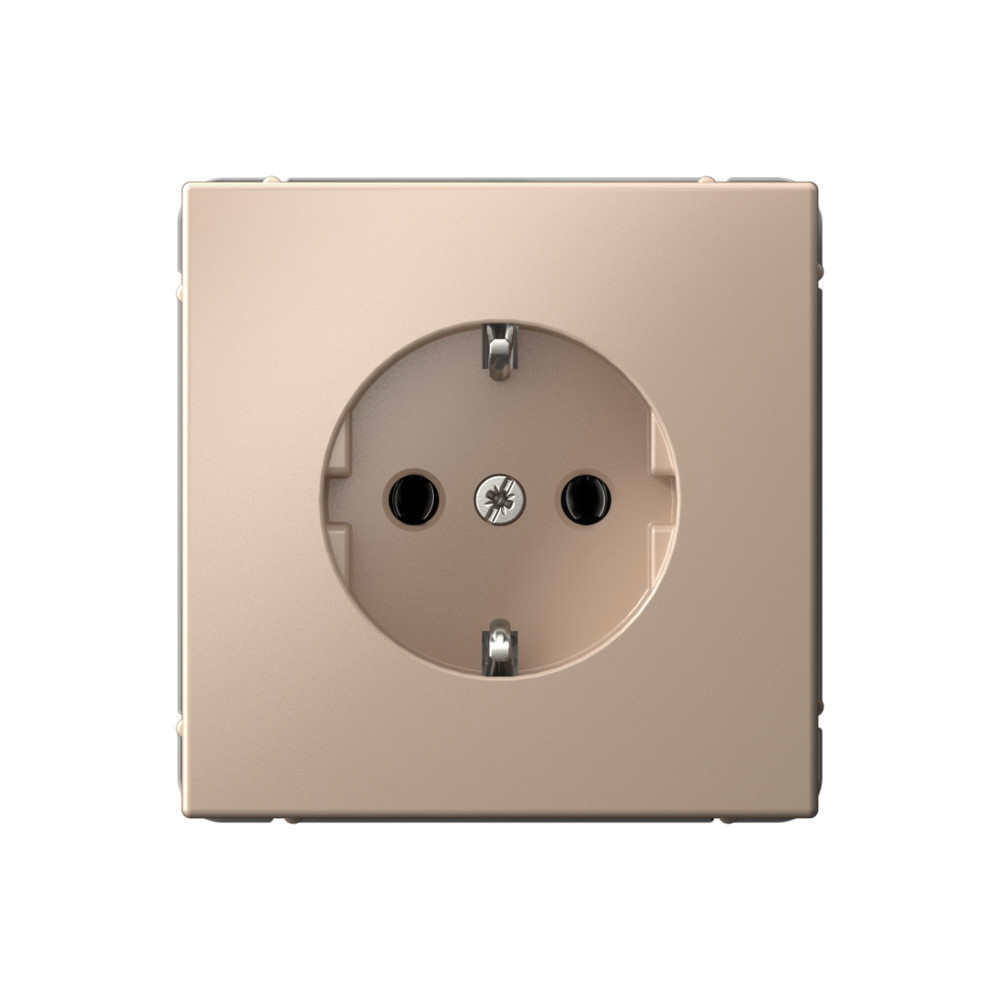 Изображение товара Розетка встраиваемая Systeme Electric ArtGallery GAL001243 с заземлением песочный