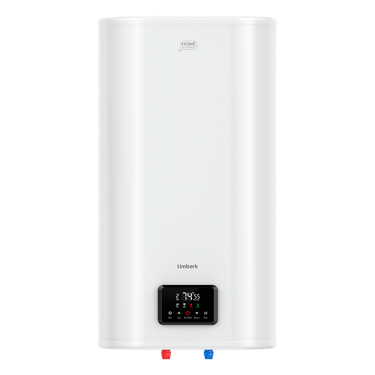 Изображение товара Накопительный водонагреватель электрический 100 л Timberk Home Intellect 2 кВт нержавеющая сталь сухой ТЭН