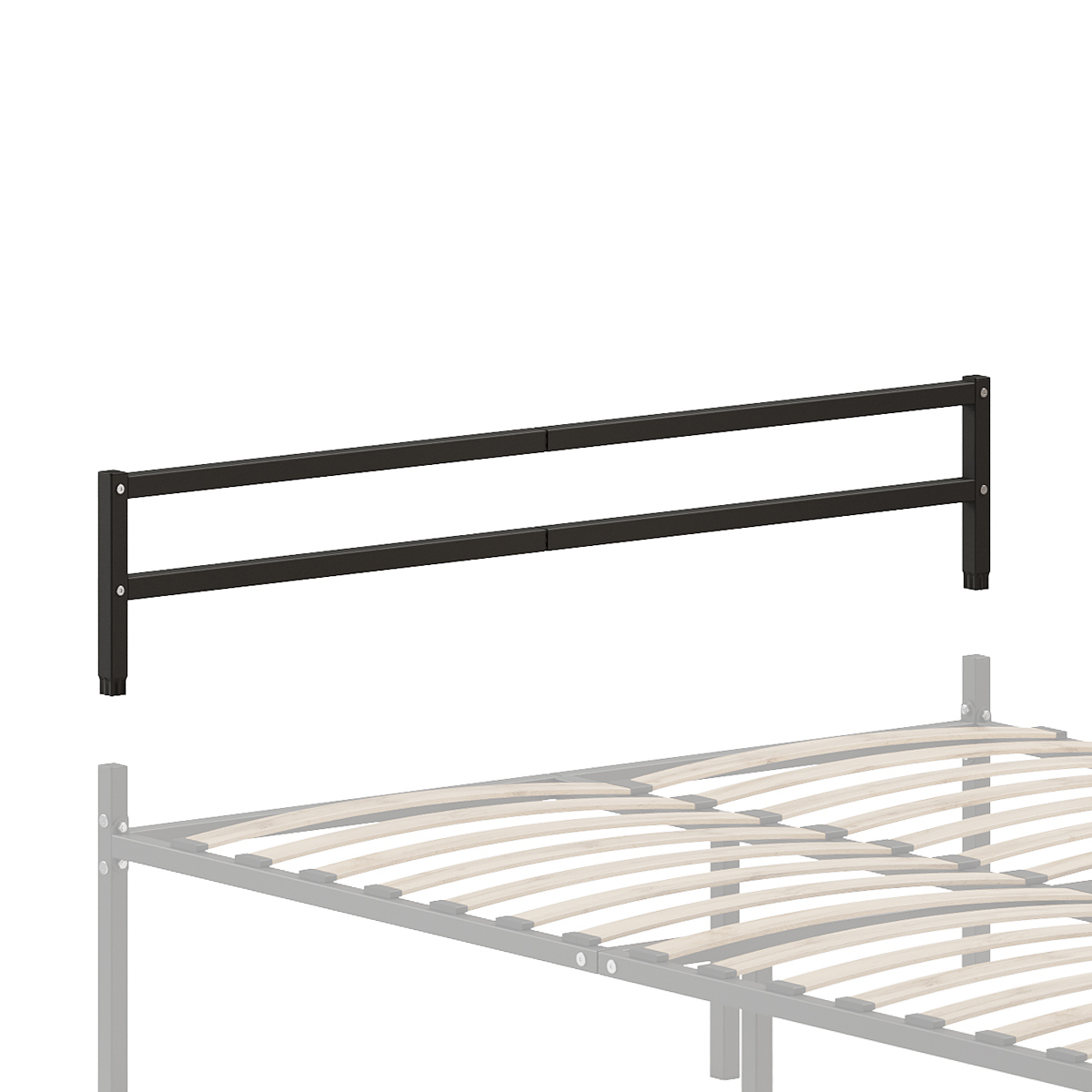 Изображение товара Изголовье для кровати Домаклево Г2 140x26.5x3 см металл цвет черный