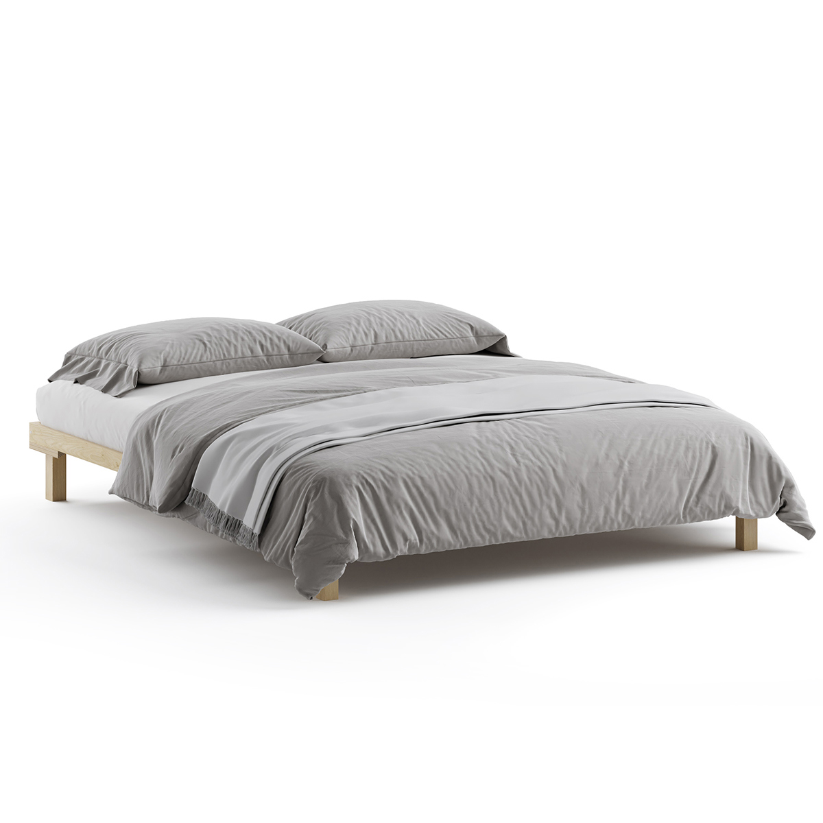 Изображение товара Кровать Домаклево Канапе 1 140x200 см цвет береза для комфортного сна