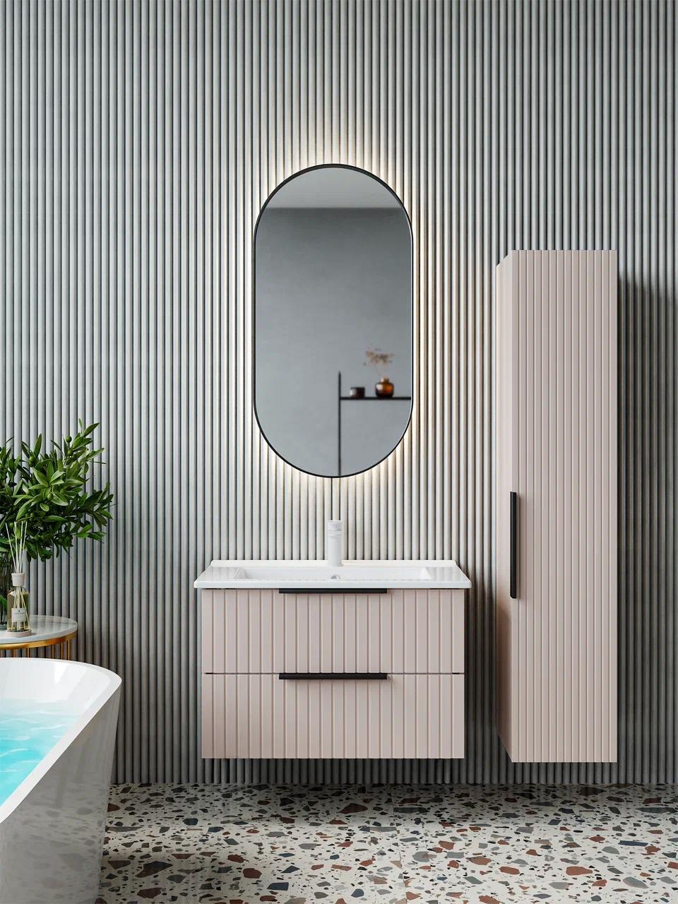 Изображение товара Тумба под раковину подвесная Play Ребул 75 цвет кашемир шарм