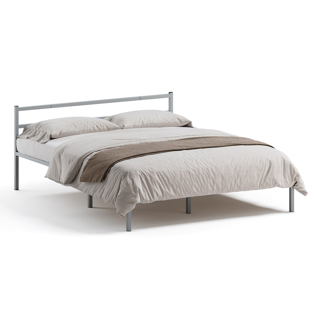 Изображение товара Кровать ДомаКлево Лофт Компакт 160x200 см цвет серый