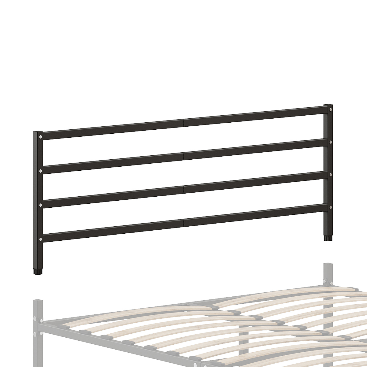 Изображение товара Изголовье для кровати Домаклево Г4 140x53x3 см металл цвет черный Изображение товара Изголовье для кровати Домаклево Г4 140x53x3 см металл цвет черный