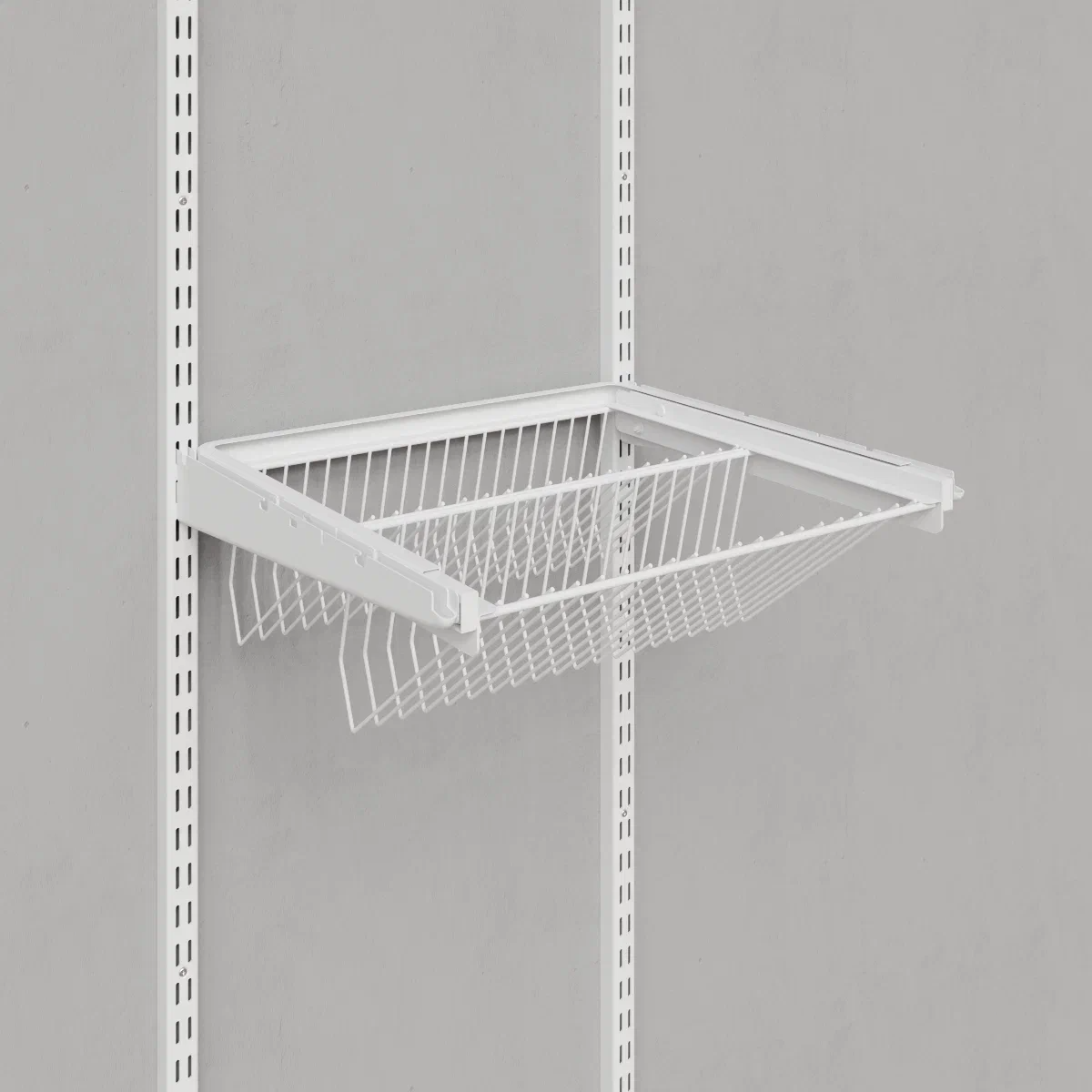 Изображение товара Обувница для гардеробной системы 46.3x15.3x44 см металл цвет белый