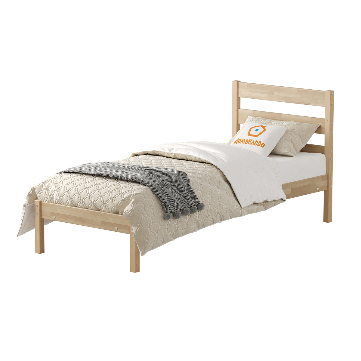 Изображение товара Кровать Домаклево Мечта-7 200x35x90 см дерево цвет натуральный