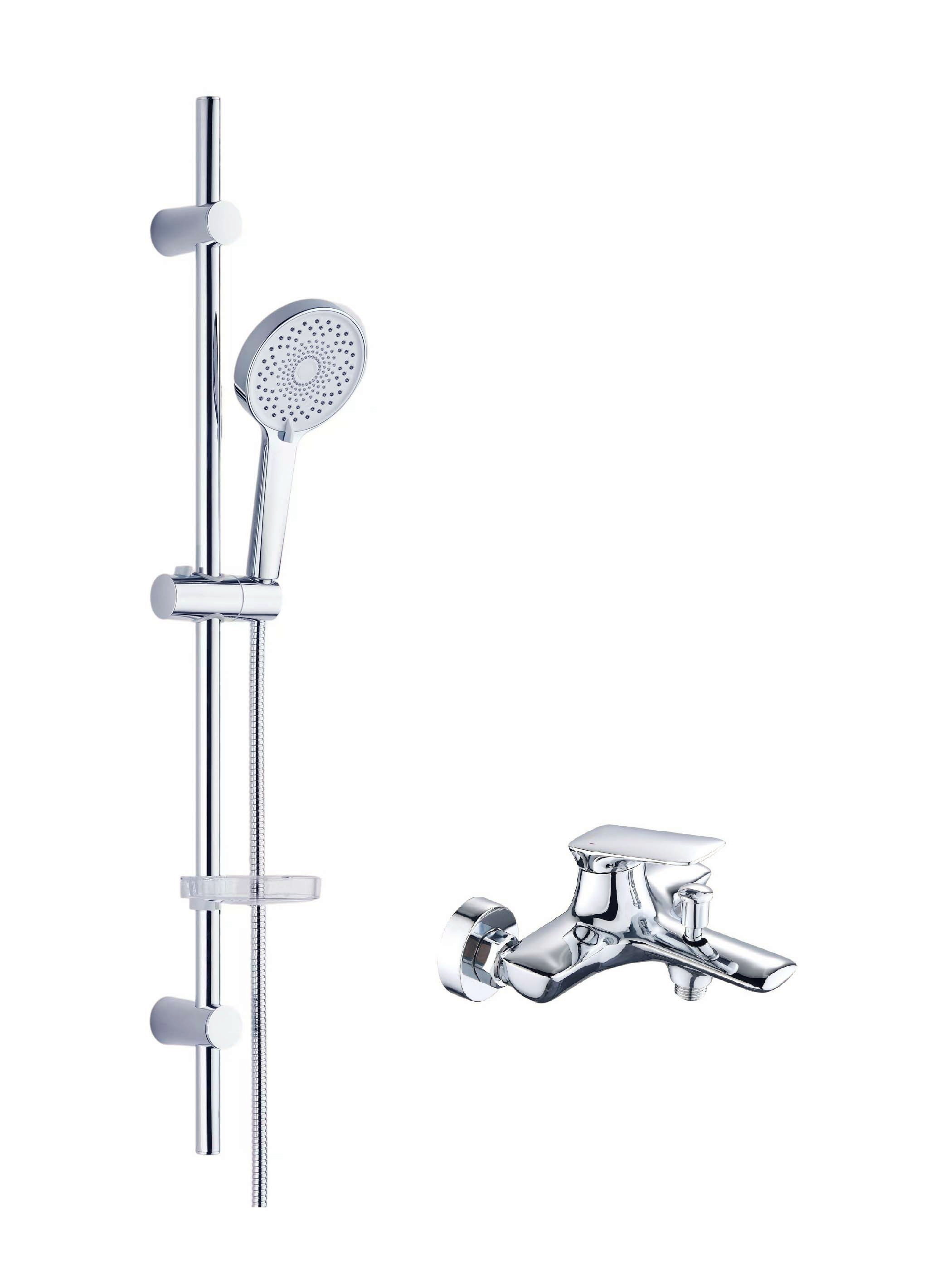 Изображение товара Душевой комплект BOND Circle B36-5200 с хромированным покрытием и регулируемым ручным душем