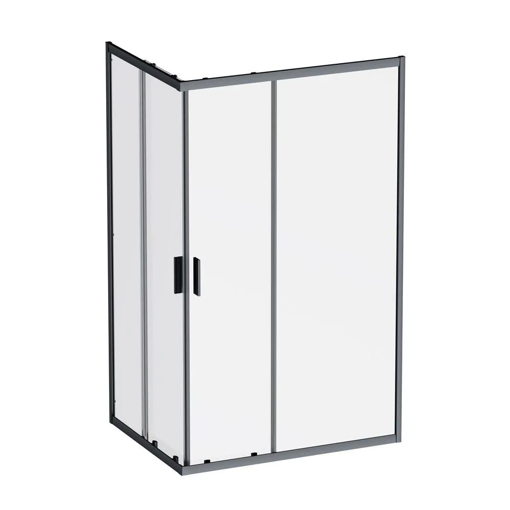 Изображение товара Душевой уголок AM.PM Gem W90G 90x120см черный стекло анодированное Германия