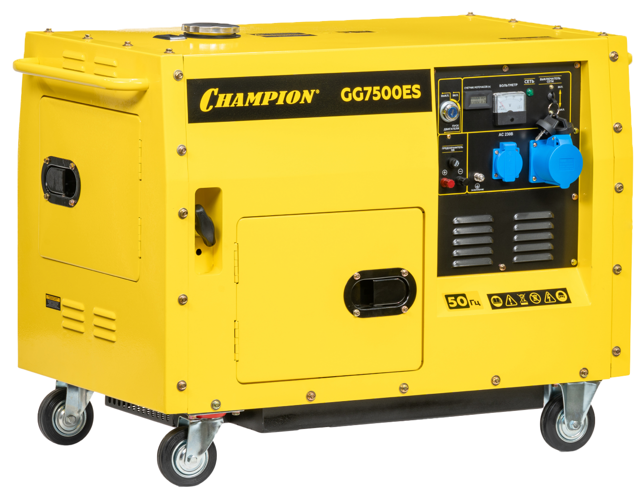 Изображение товара Генератор бензиновый Champion GG7500ES 6 кВт для дома и работы